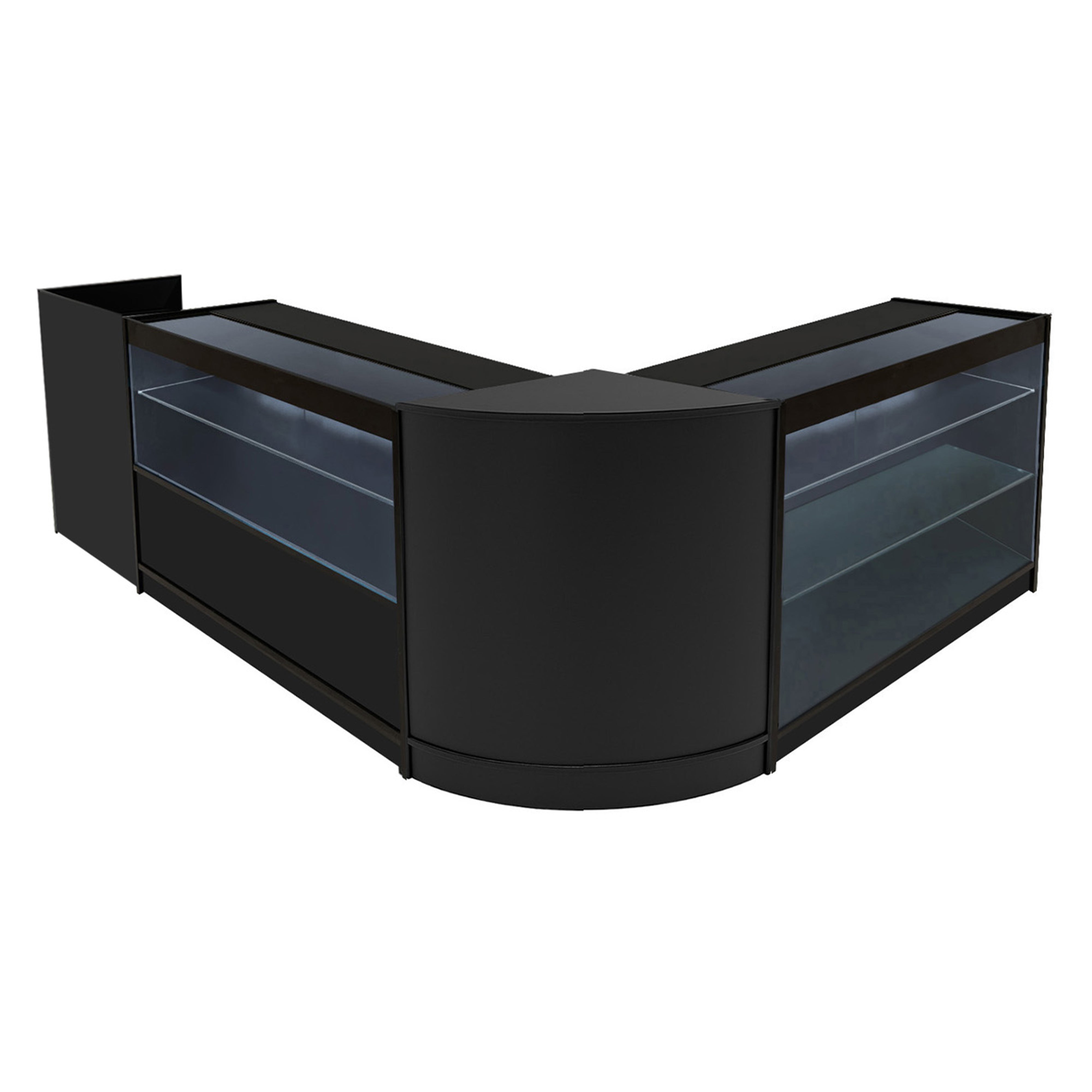 Vega LED-myymälätiskisarja K1200, C1200, TB60 ja CM60 - musta
