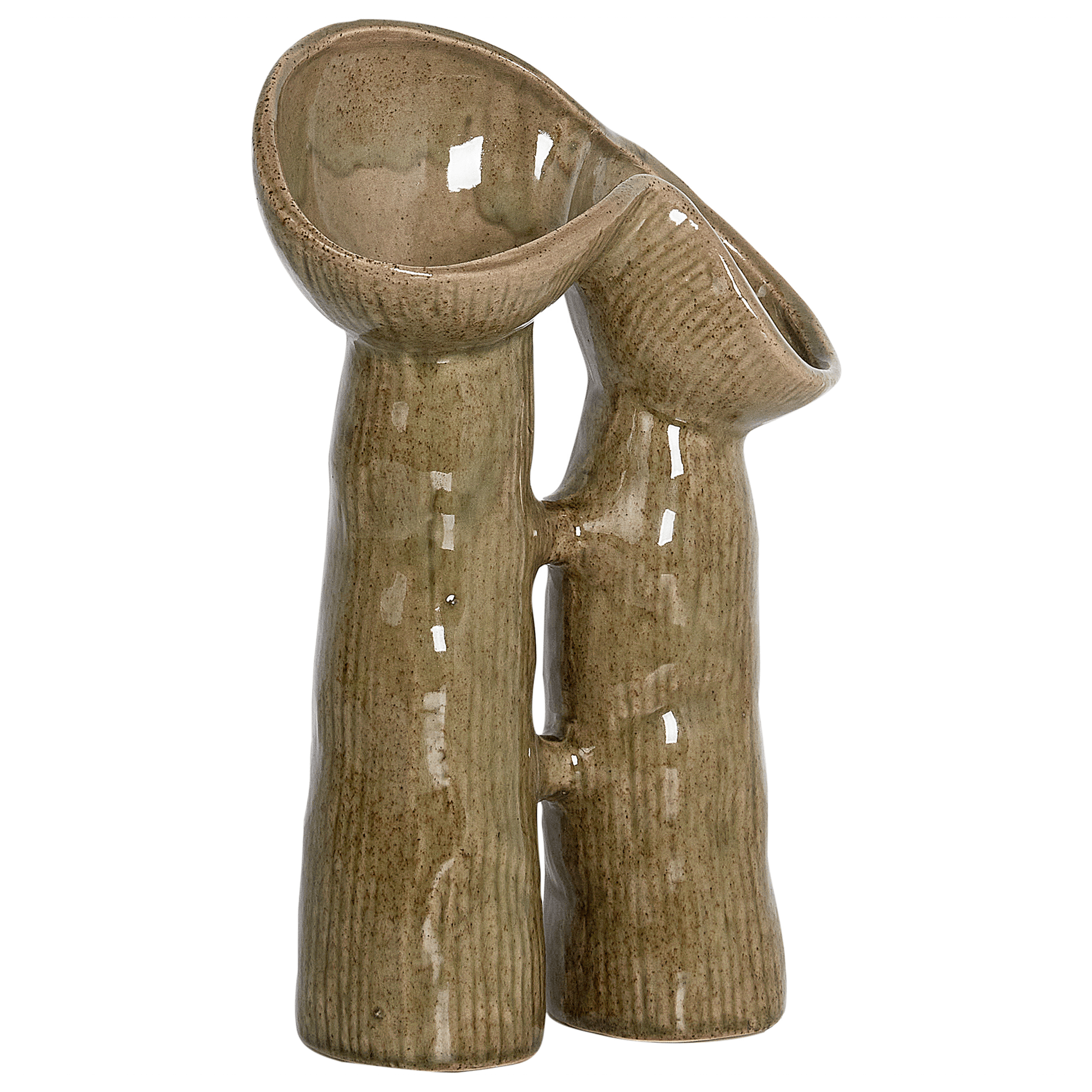 Kukkamaljakko WATERPOPPY kivitavara 28 cm Vihreä