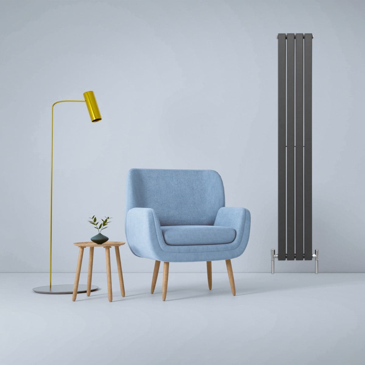 Design-litteät patterit antrasiitinharmaat 1800 mm x 280 mm