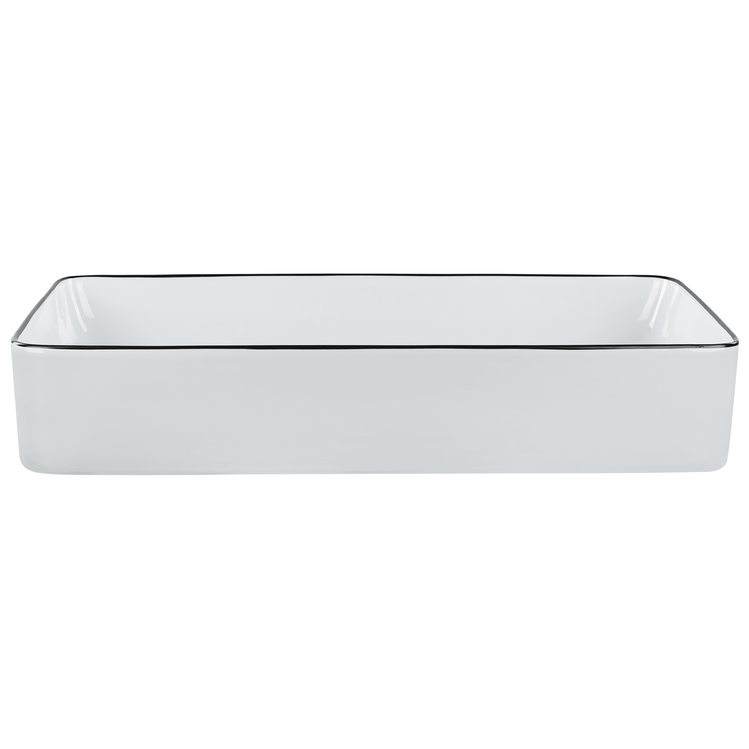 Pesuallas tason päälle XERT 61 x 35 cm keramiikka Valkoinen