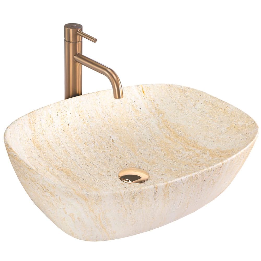 REA Malja-allas FREJA travertine matta, 51X39,5X14CM