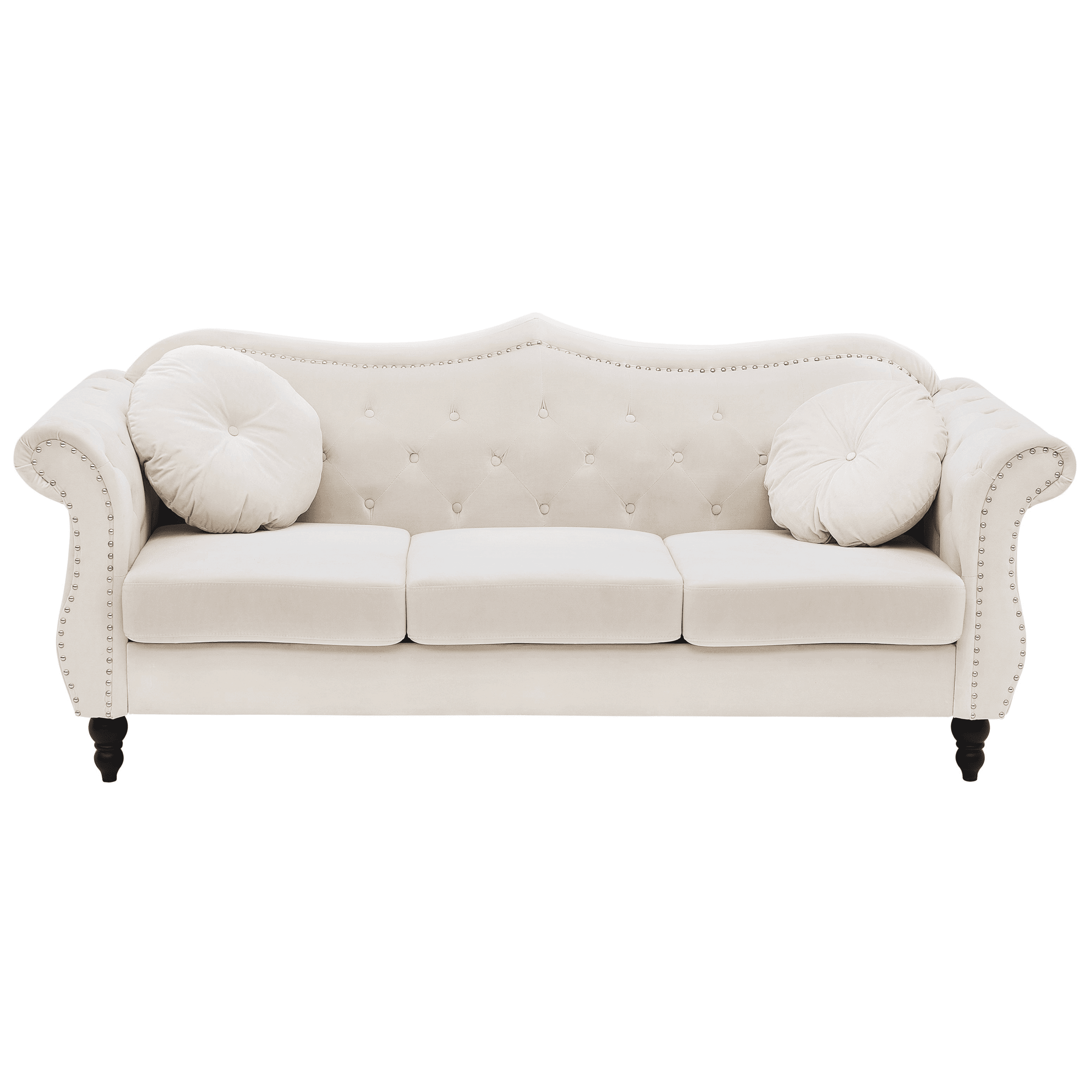 Sohva 3-istuttava SKIEN sametti Beige