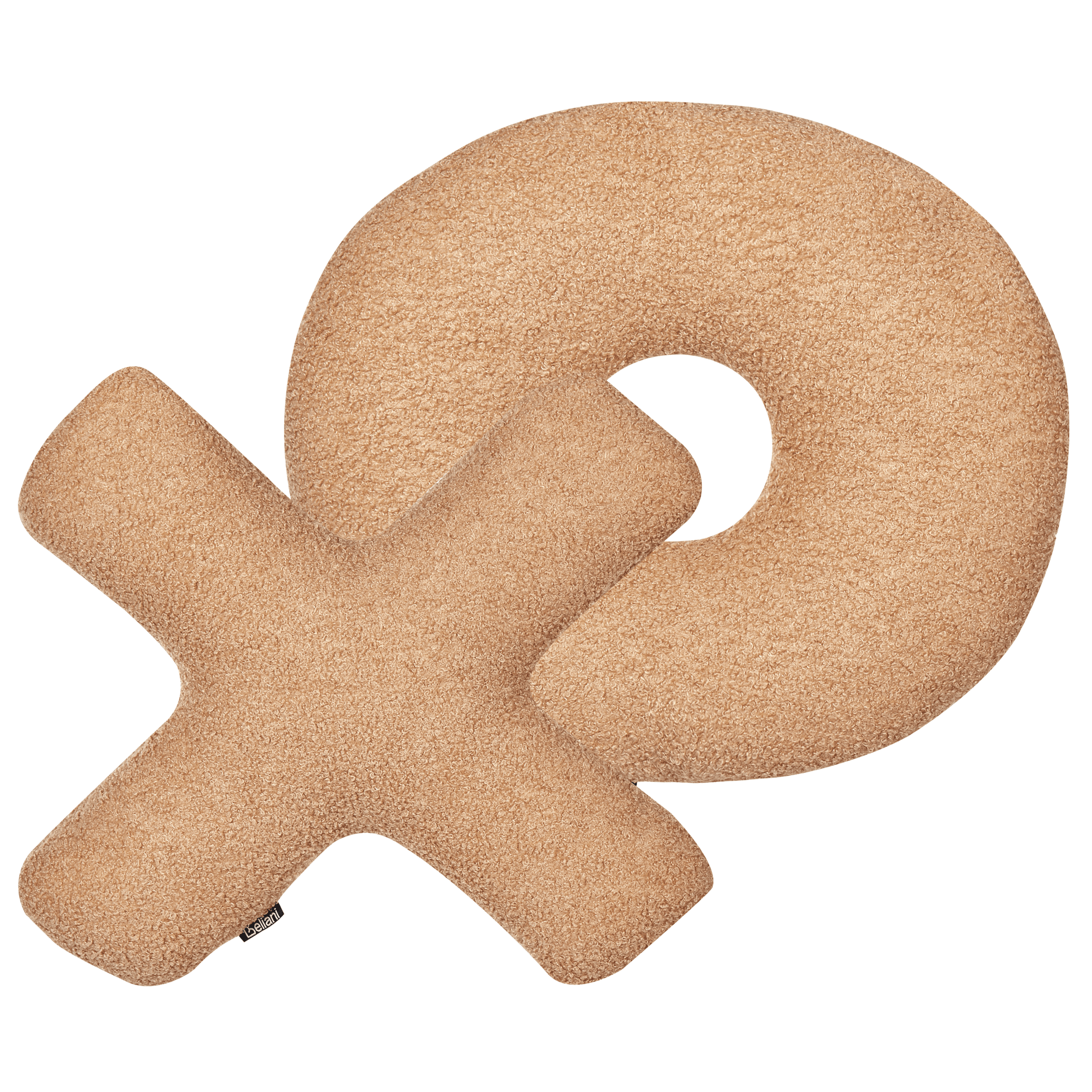 Koristetyynysetti 2 kpl HESPERIS buklee Vaaleanruskea Hillitty