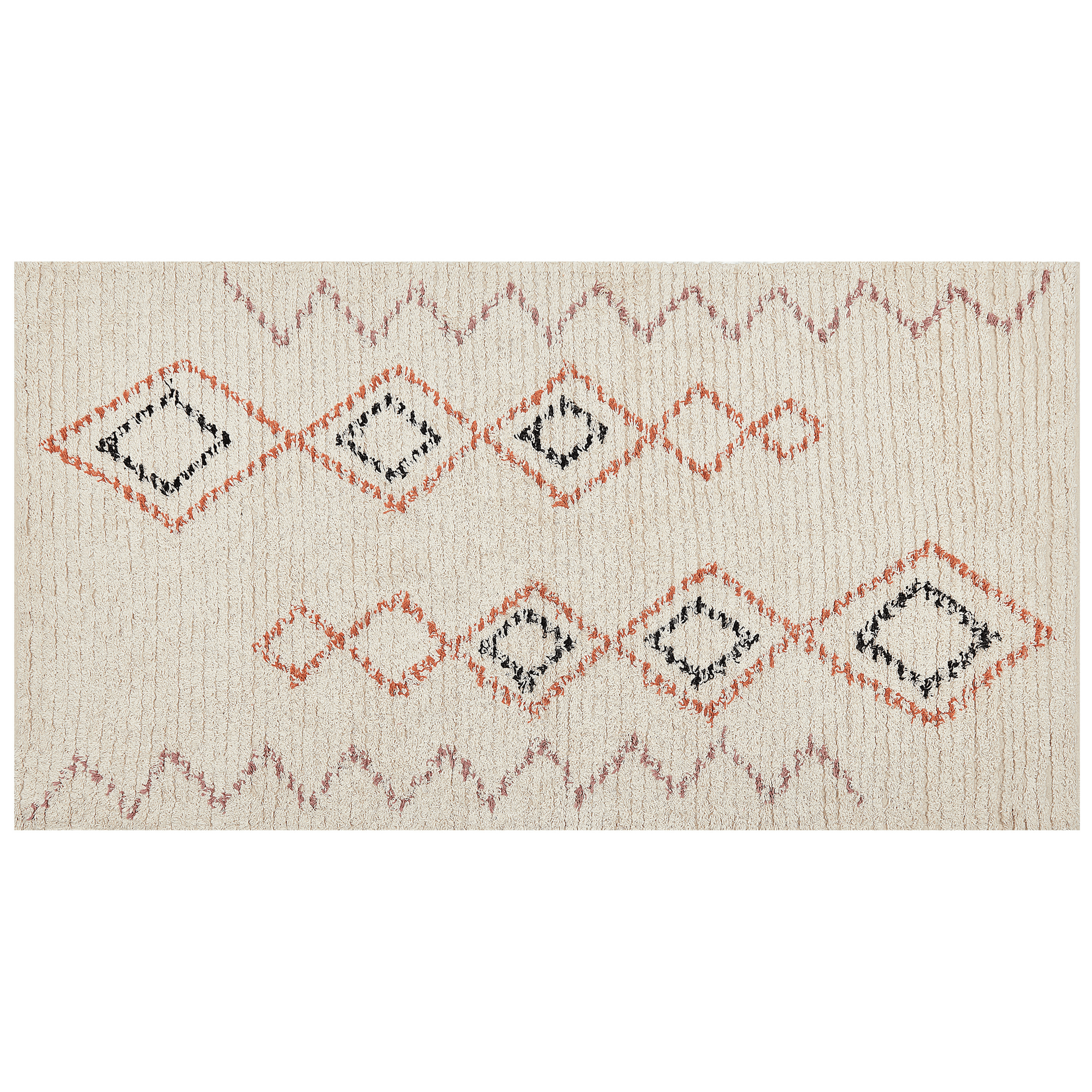 Matto GUWAHATI Beige 80 x 150 cm puuvilla