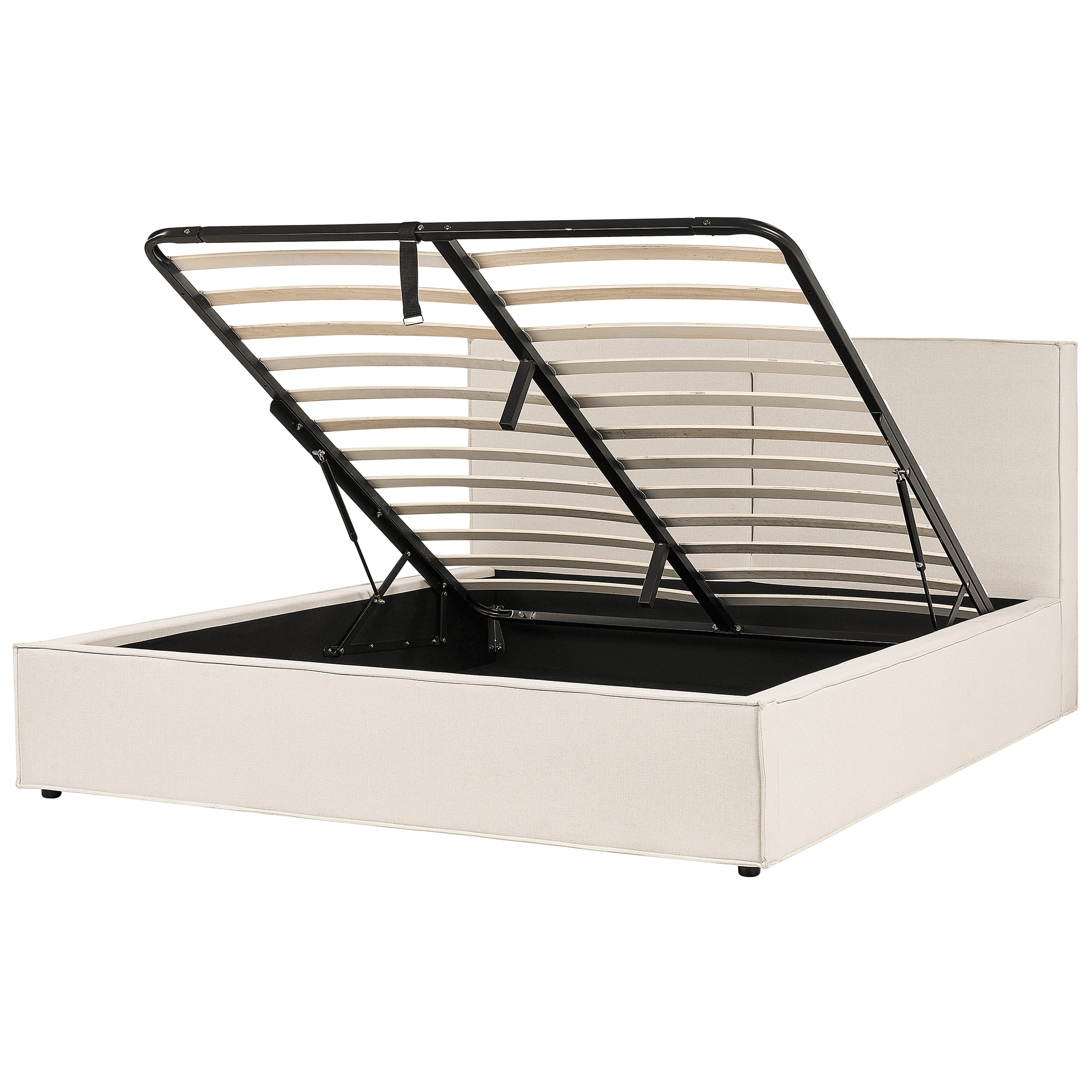 Sänky säilytystilalla kangas MOISSAC 180 x 200 cm Beige