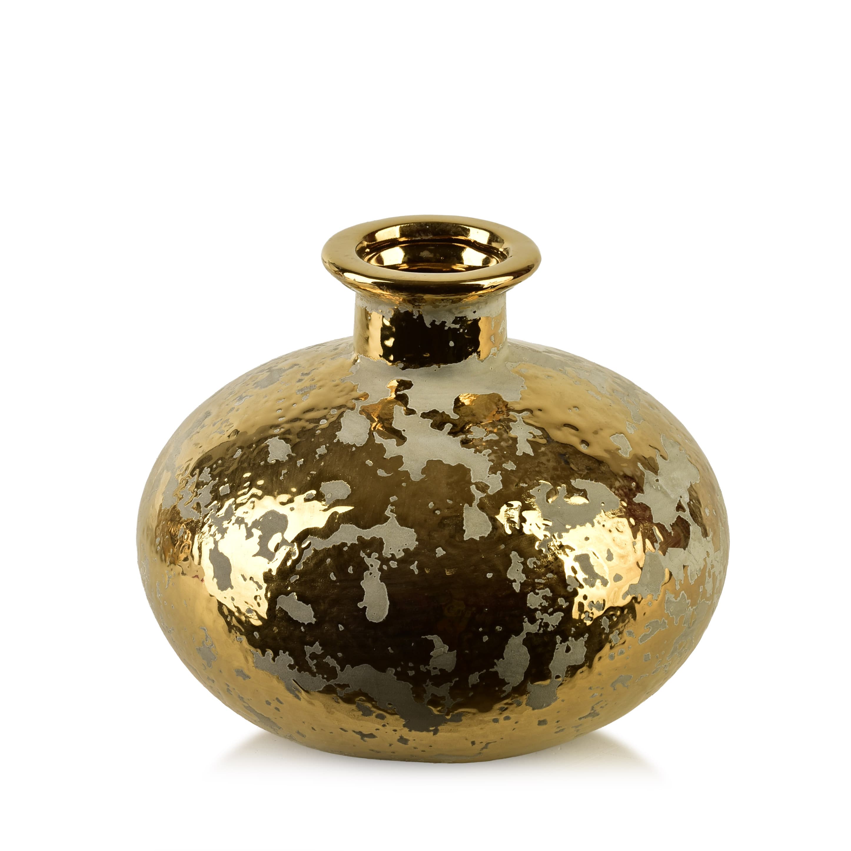 maljakko keramiikka Mondex YARINE GOLD 14x6x15cm kulta 1kpl