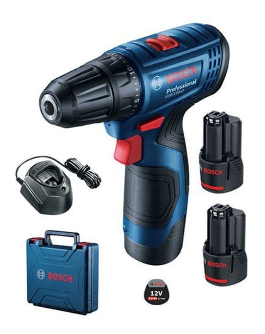 Bosch GSR 120-LI Professional -Akkuporakone 12V 2x 2,0 Ah