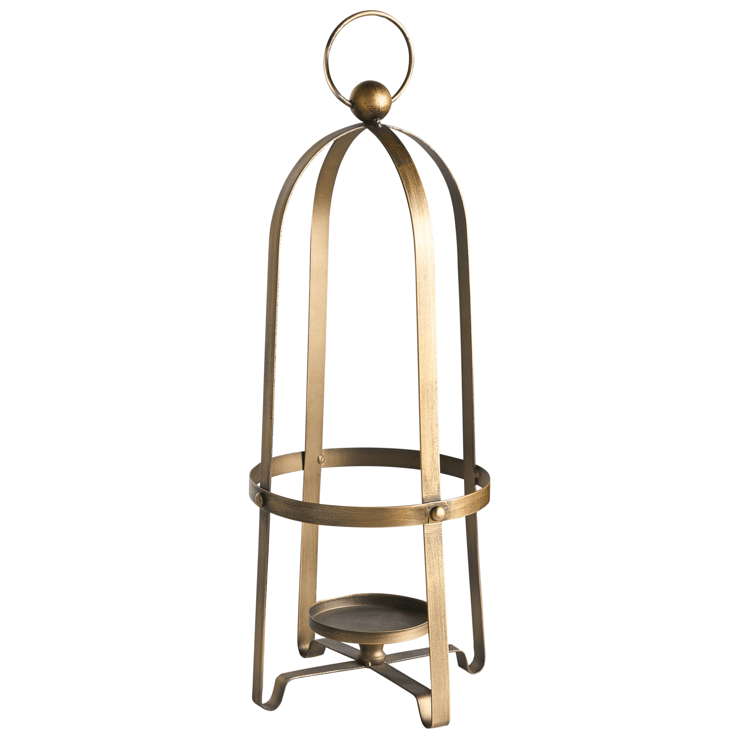 Kynttilänjalka MARAWI metalli 48 cm Kulta