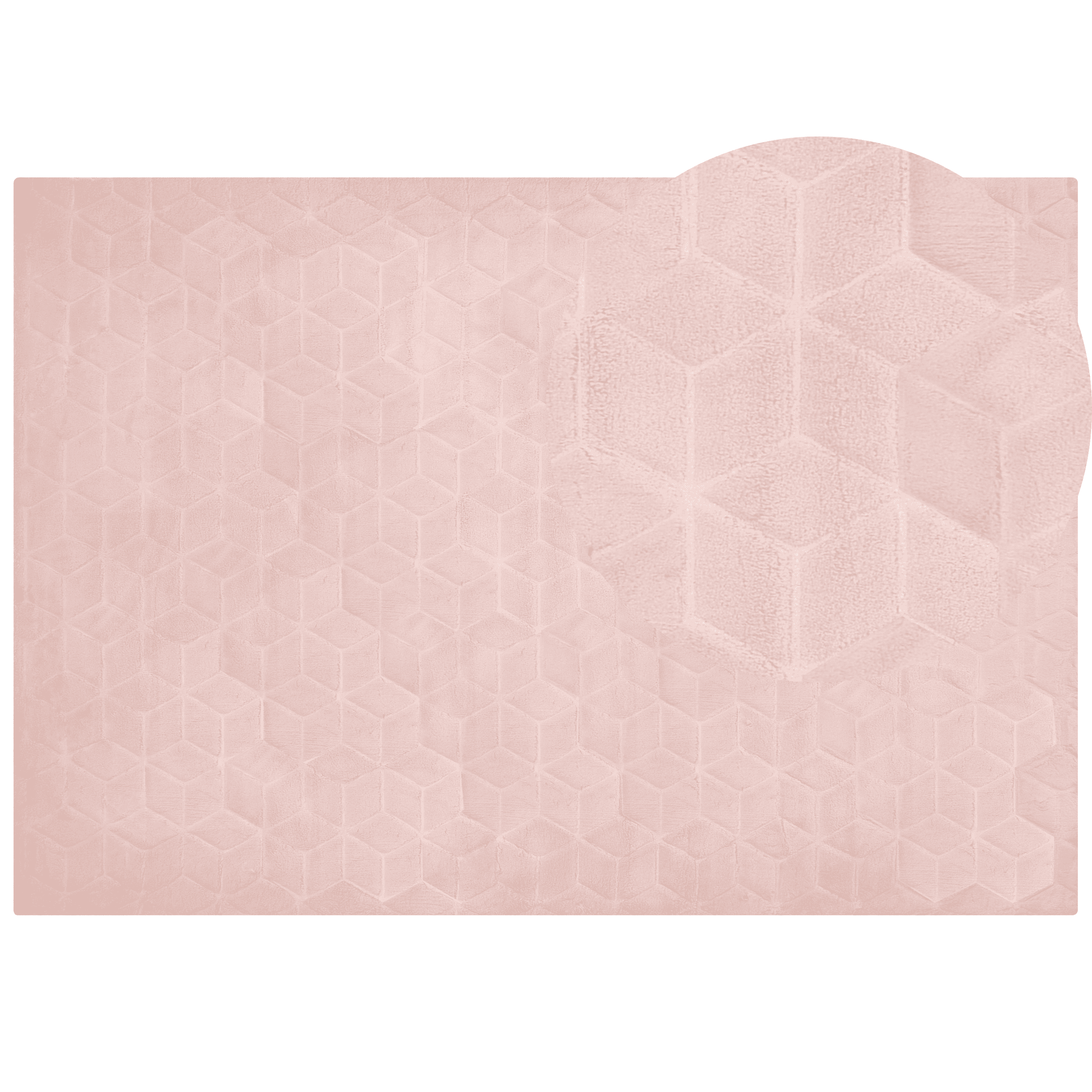 Tekoturkismatto THATTA Vaaleanpunainen 160 x 230 cm
