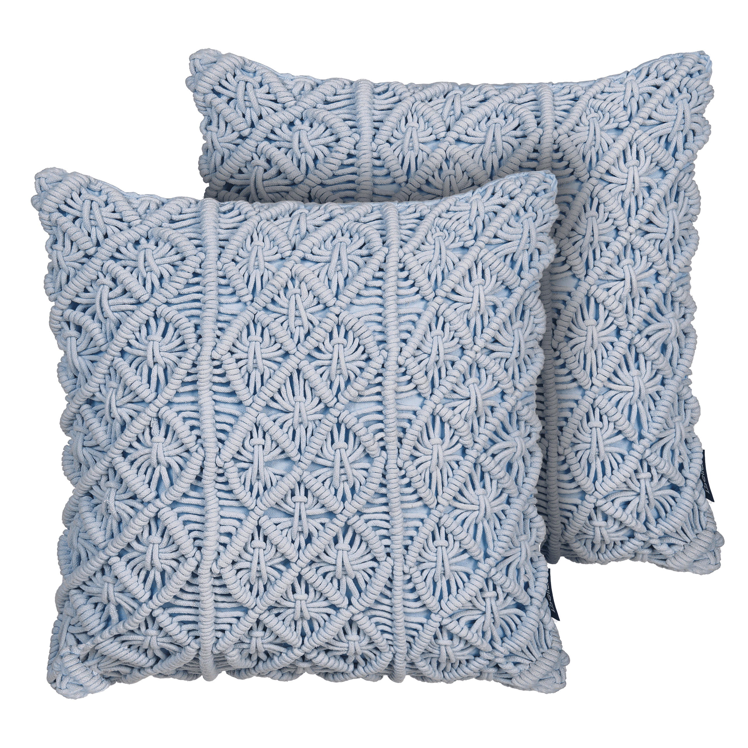 Koristetyynysetti 2 kpl GOREME buklee 45 x 45 cm Sininen Geometrinen kuvio