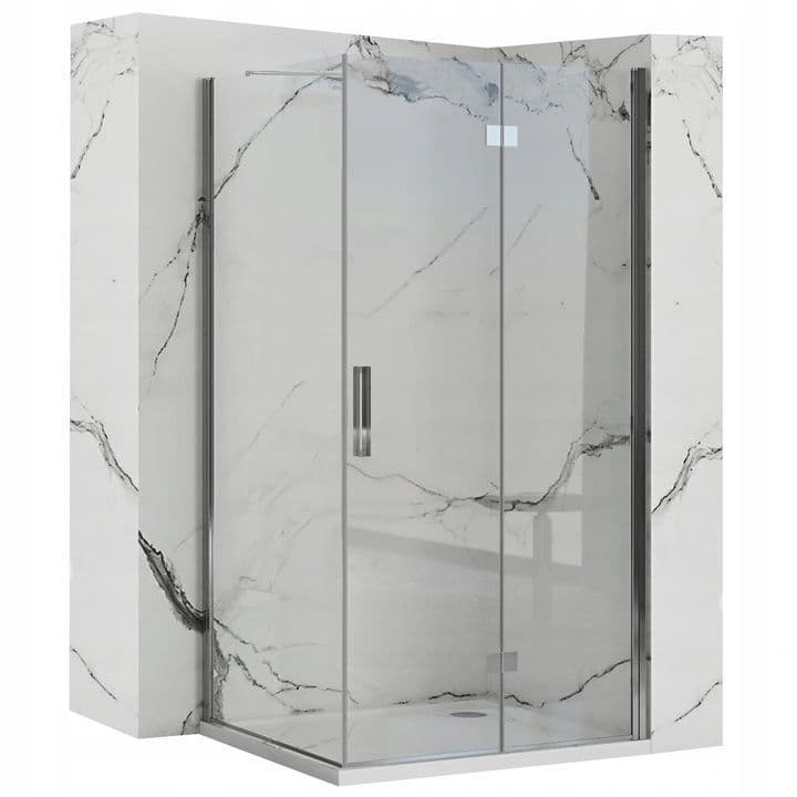 REA Suihkukaappi MOLIER 100x80 kromi, 100X80X190CM