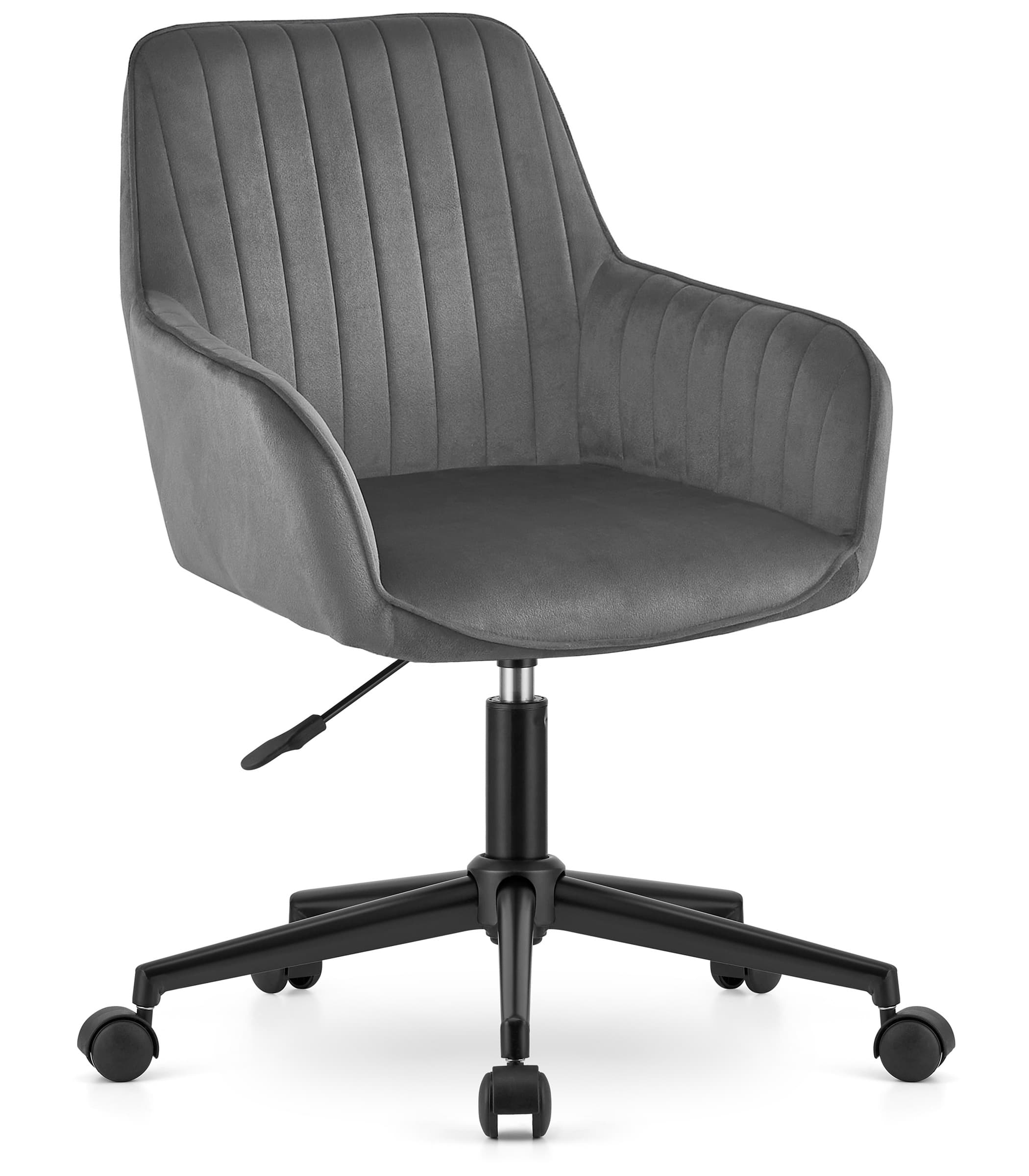 ROXY kääntyvä nojatuoli, tummanharmaa sametti 80, 89 cm