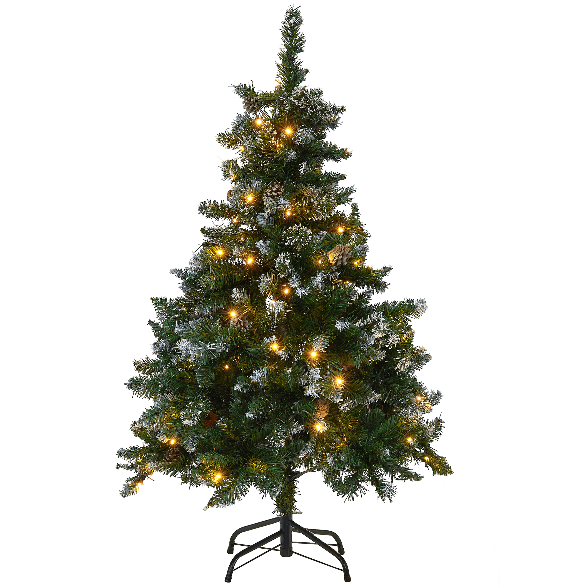 Joulukuusi LED-valo PALOMAR 120 cm Tummanvihreä