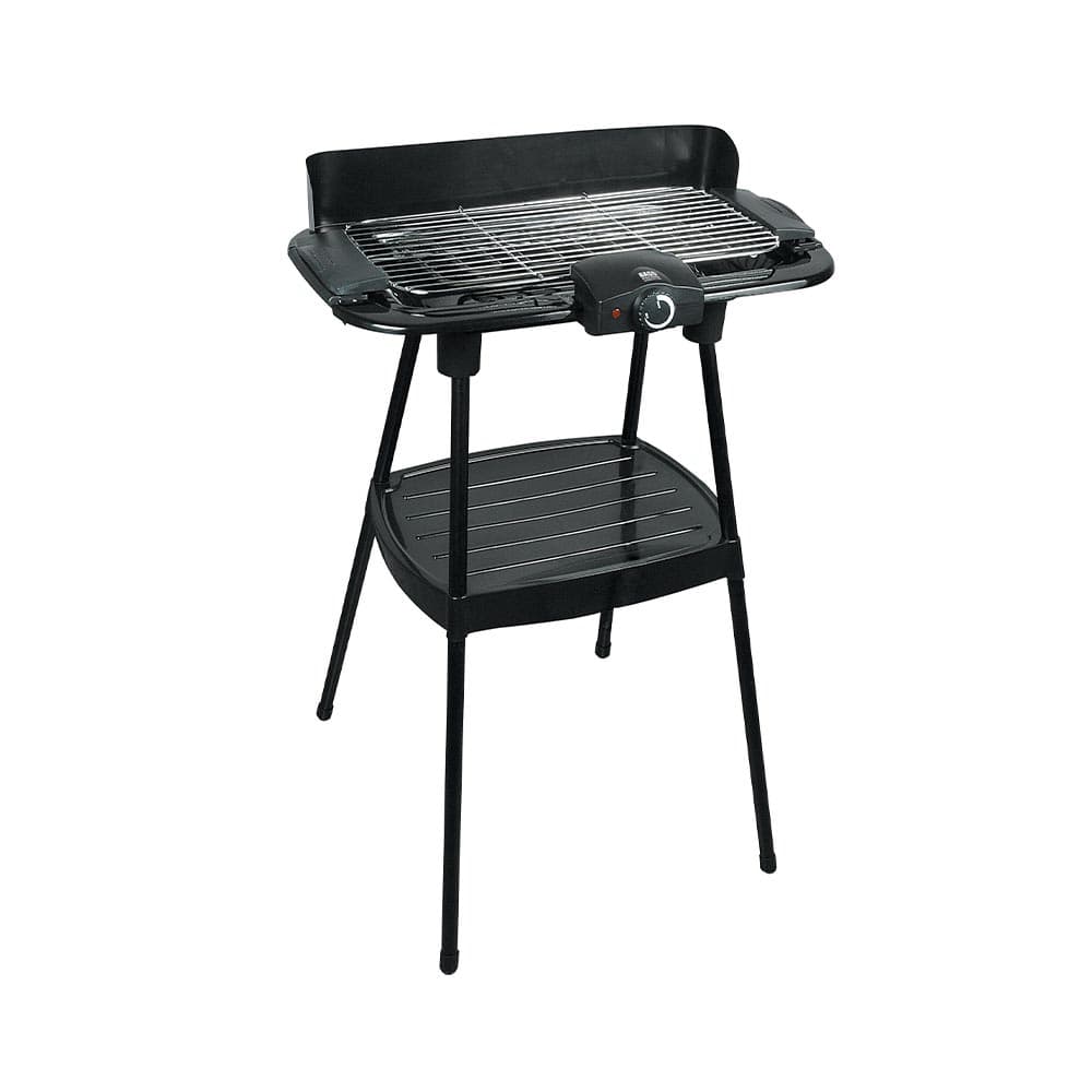 2-in-1 sähkögrilli, vapaasti seisova ja pöytägrilli, 46 x 23 cm