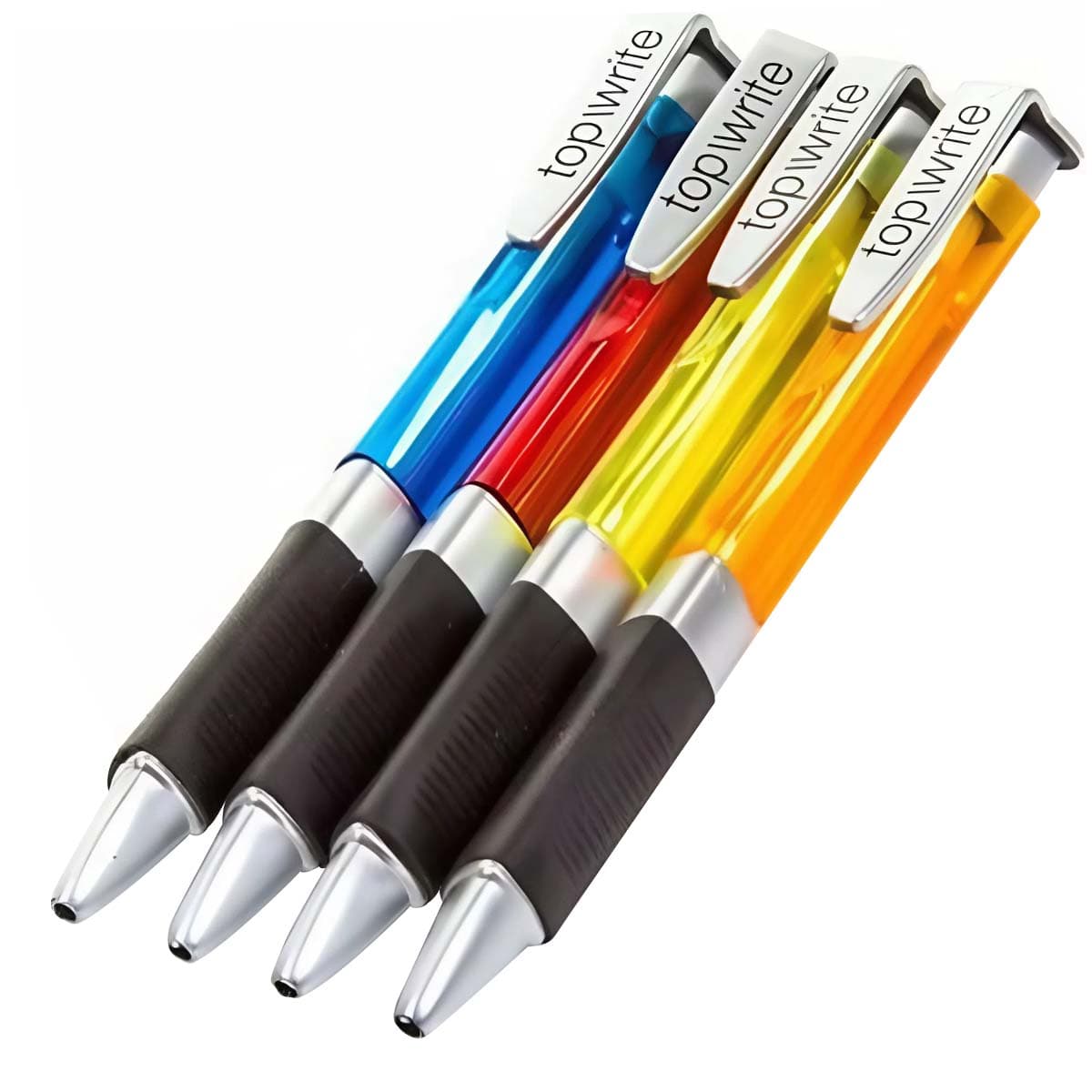 4 Kuulakärkikynän Setti Kumikahva