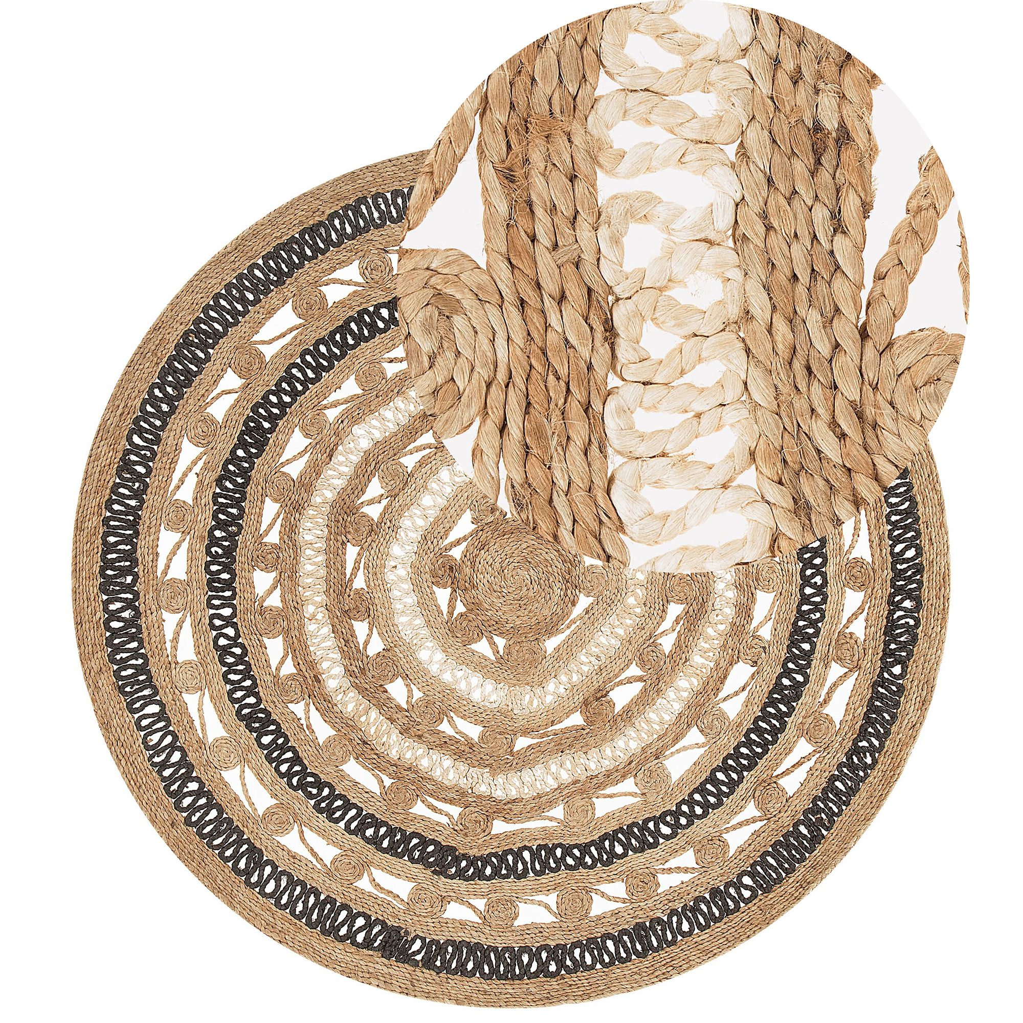 Matto GOYNE Beige ø 140 cm juutti