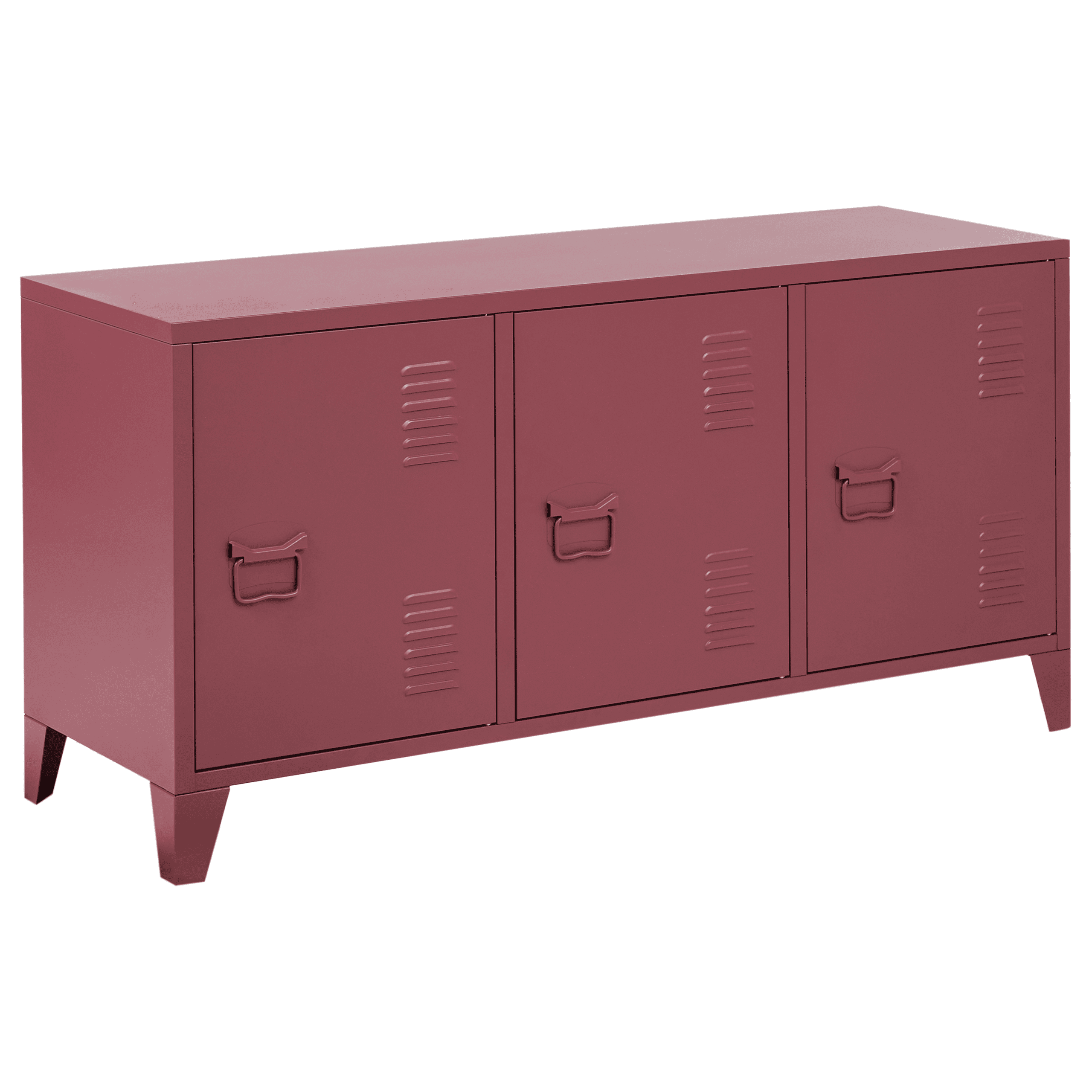 Säilytysyksikkö CARDIFF metalli Tummanpunainen