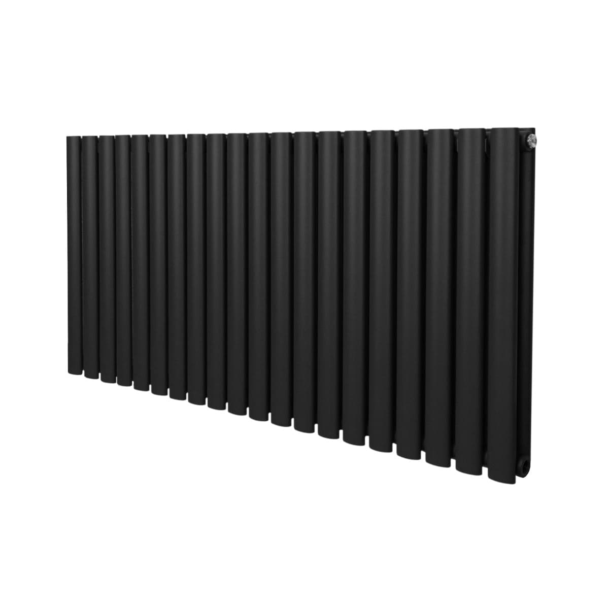 Soikea pylväspatteri – 600 mm x 1200 mm – Musta
