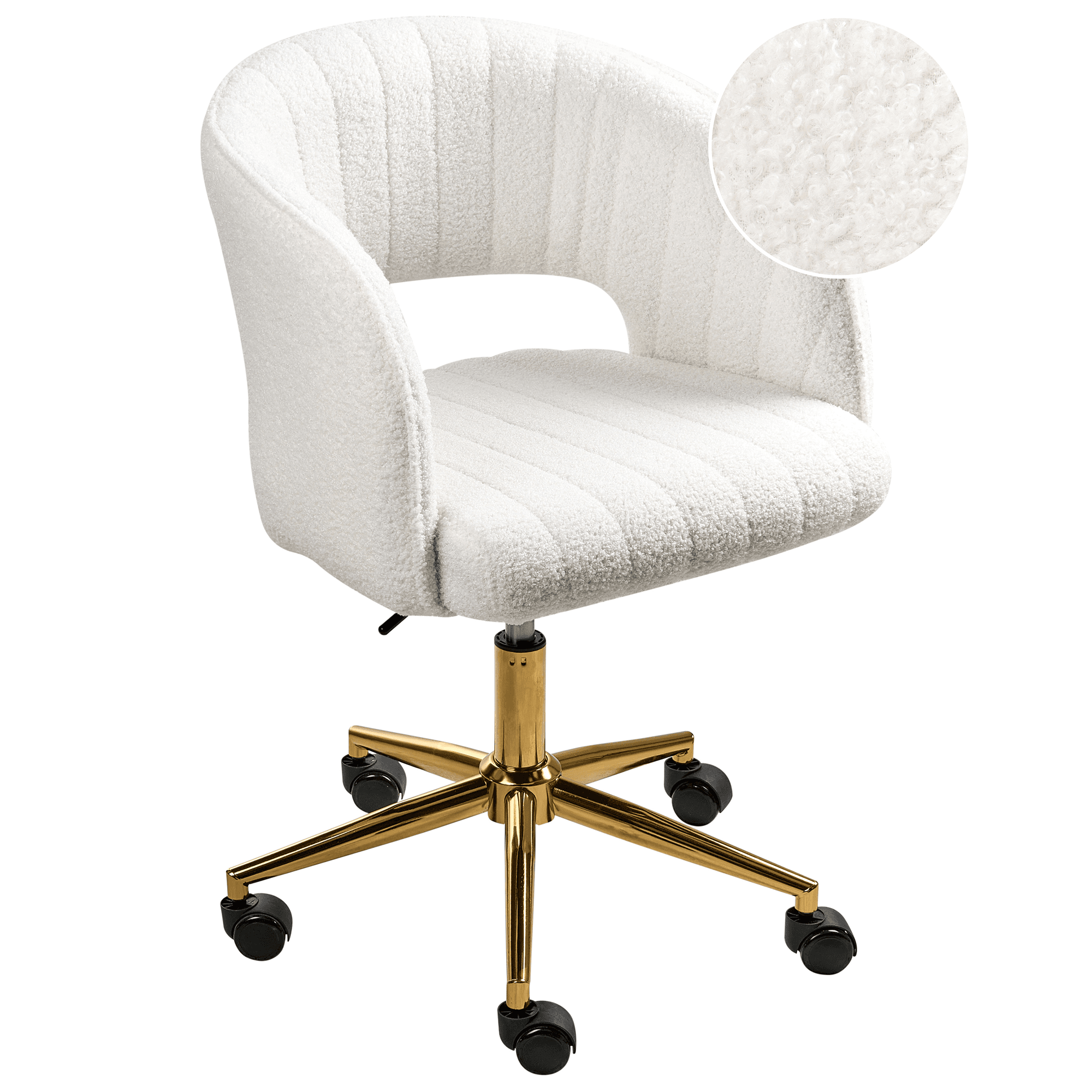 Työtuoli KATONAH buklee Luonnonvalkoinen