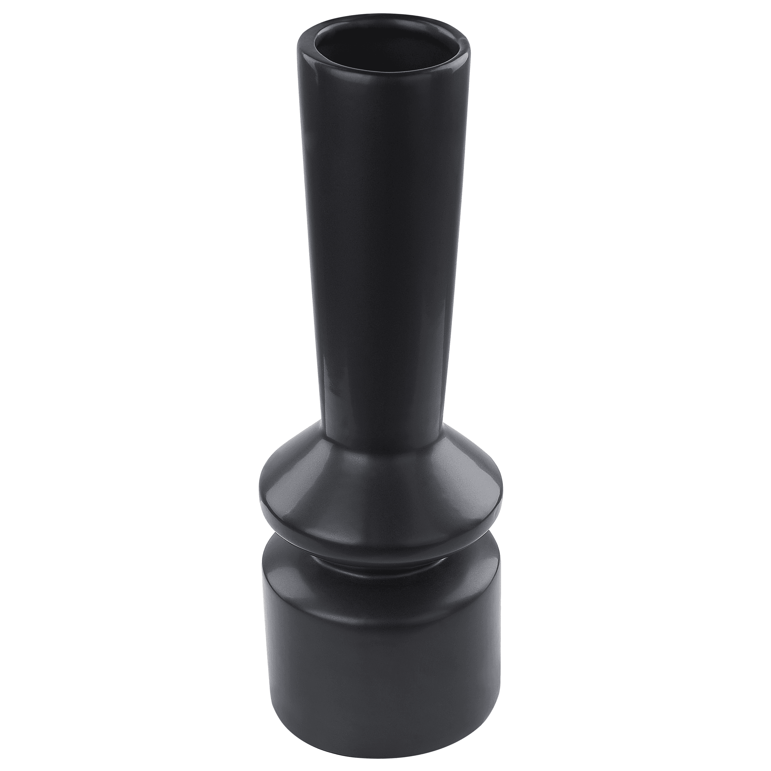 Kukkamaljakko PEANIA keramiikka 30 cm Musta