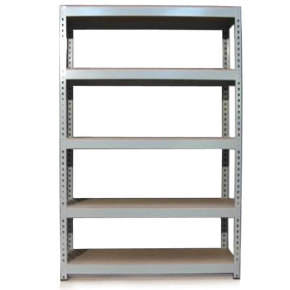 Q-Rax harmaat metallihyllyt - 120 cm x 180 cm x 50 cm