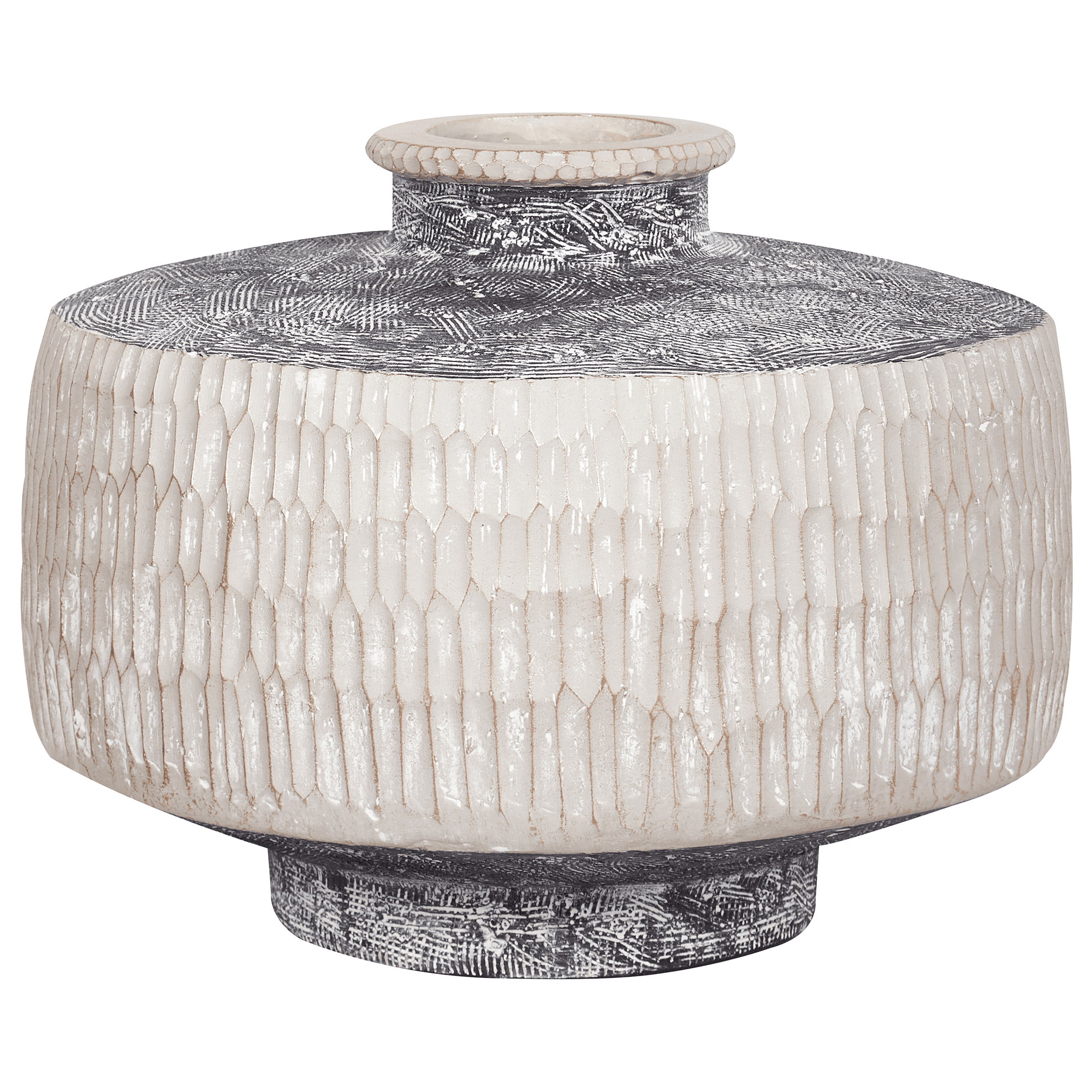 Kukkamaljakko DEKSATI keramiikka 32 cm Beige