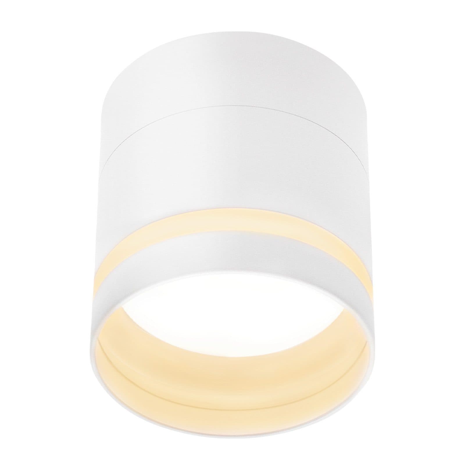 NETTLIFE LED-pinta-asennettava kohdevalo pyöreä kattokohdevalo valkoinen 5 W pinta-asennettava kohdevalo pieni akryyli
