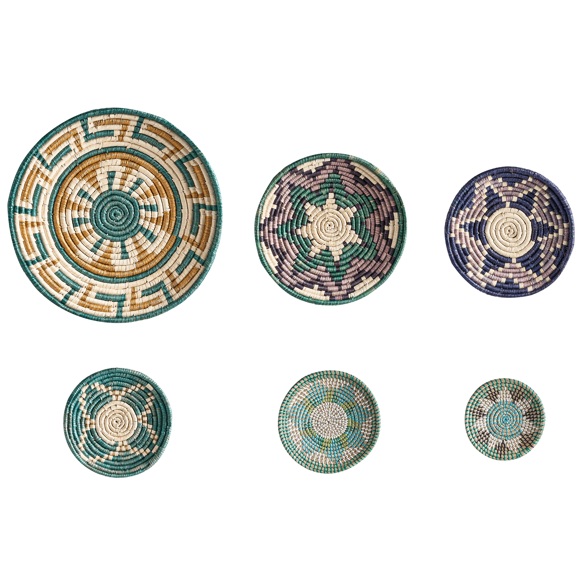 Seinäkoristesetti NAMDINH meriruoho 56/42/34/30/25/20 cm Monivärinen