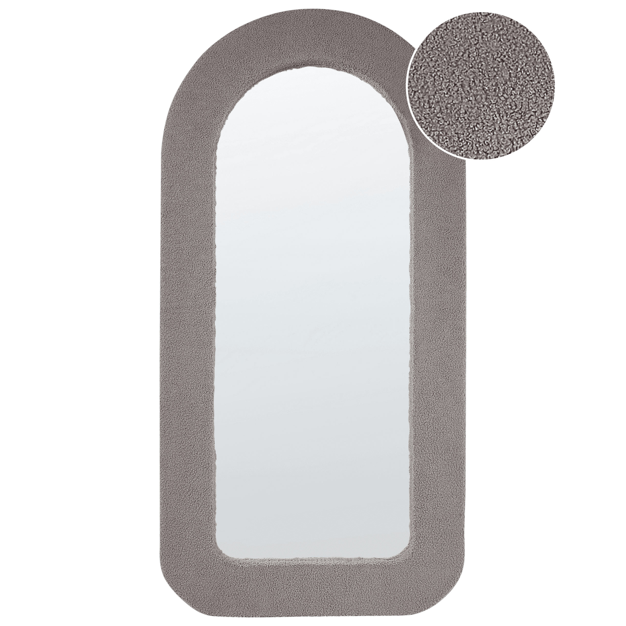 Seinäpeili CERVON 60 cm 120 cm buklee Ruskeanharmaa