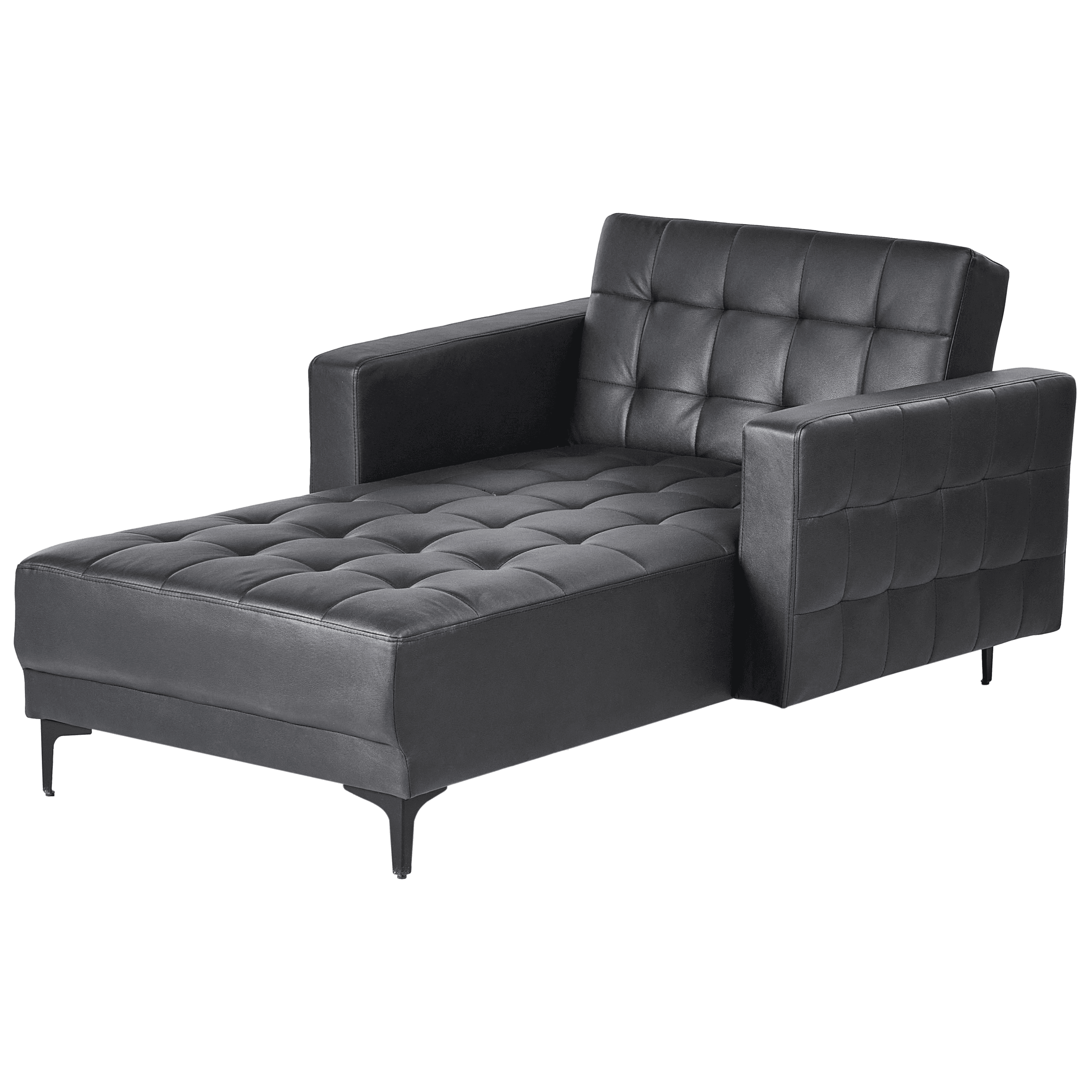 Divaani ABERDEEN keinonahka Musta