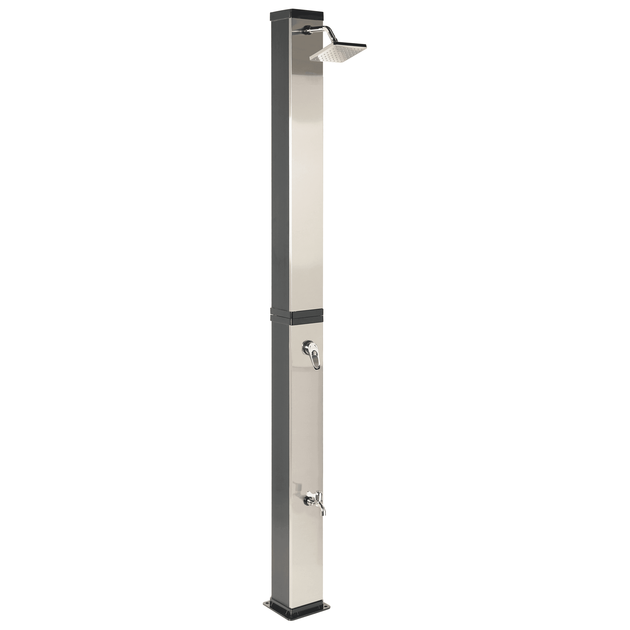 Vapaasti seisova aurinkokäyttöinen ulkosuihku BUENOS Musta