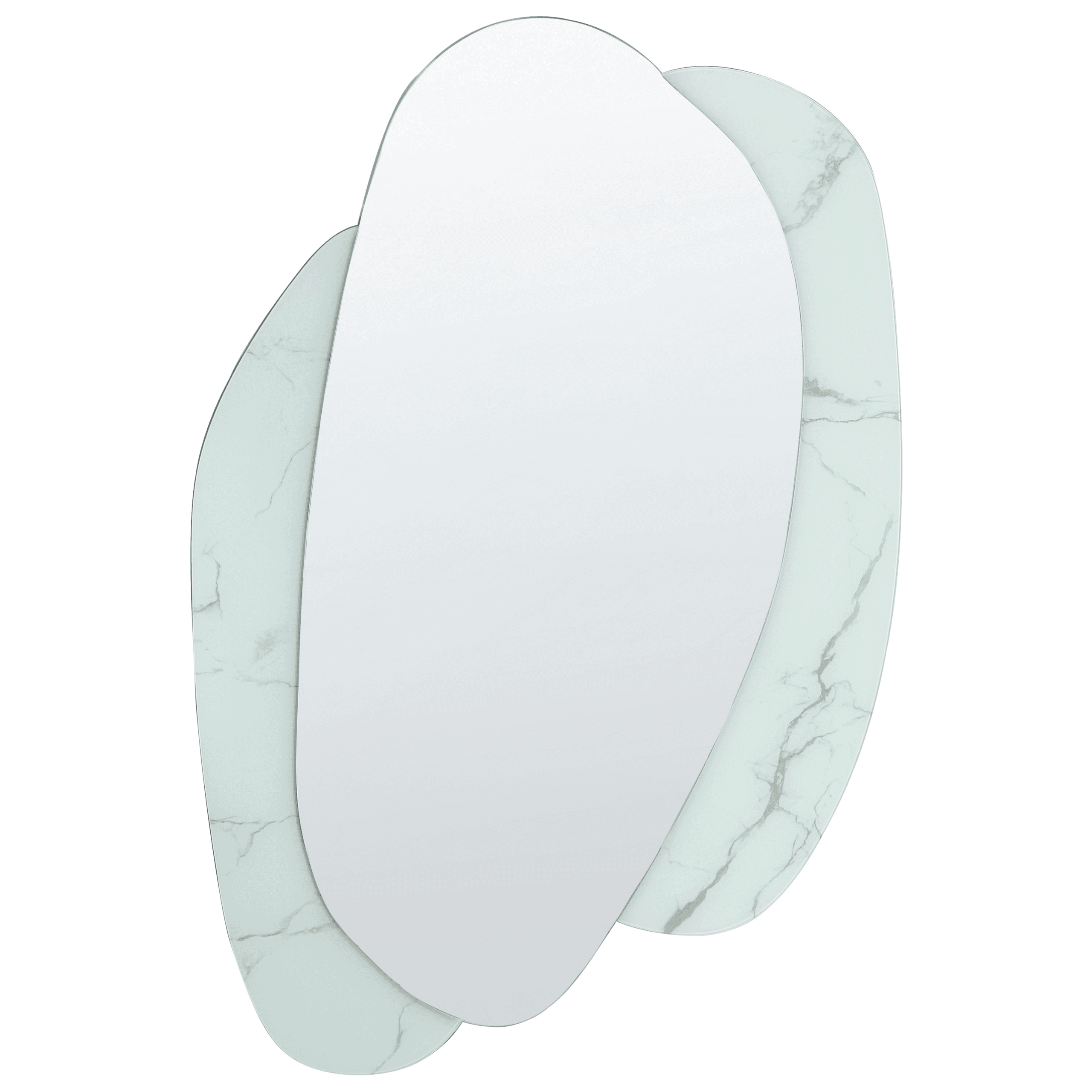 Seinäpeili PANNES 80 cm 117 cm Vaaleansininen