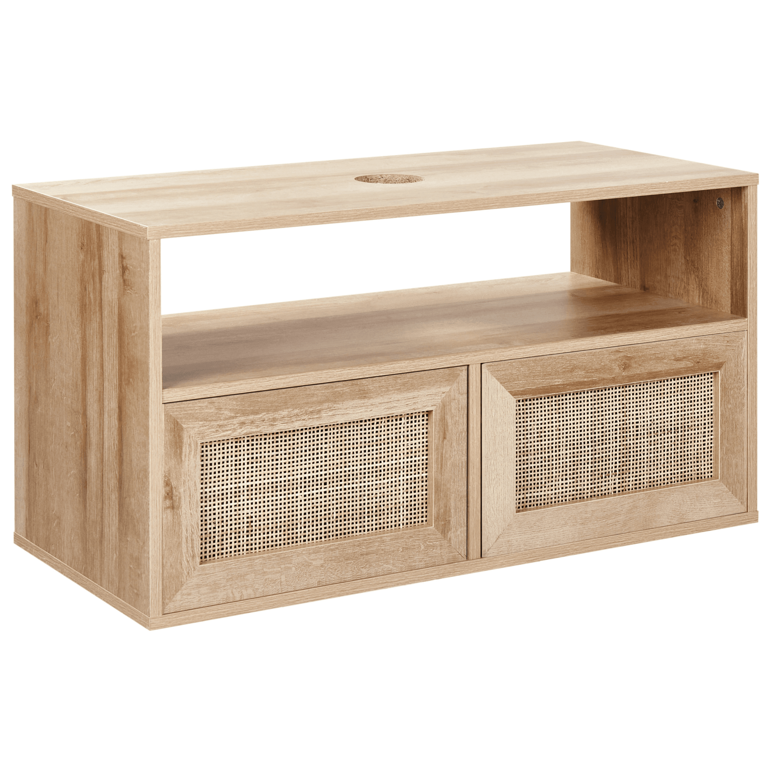 Seinäallaskaappi ROSELL 86 cm Vaaleanruskea