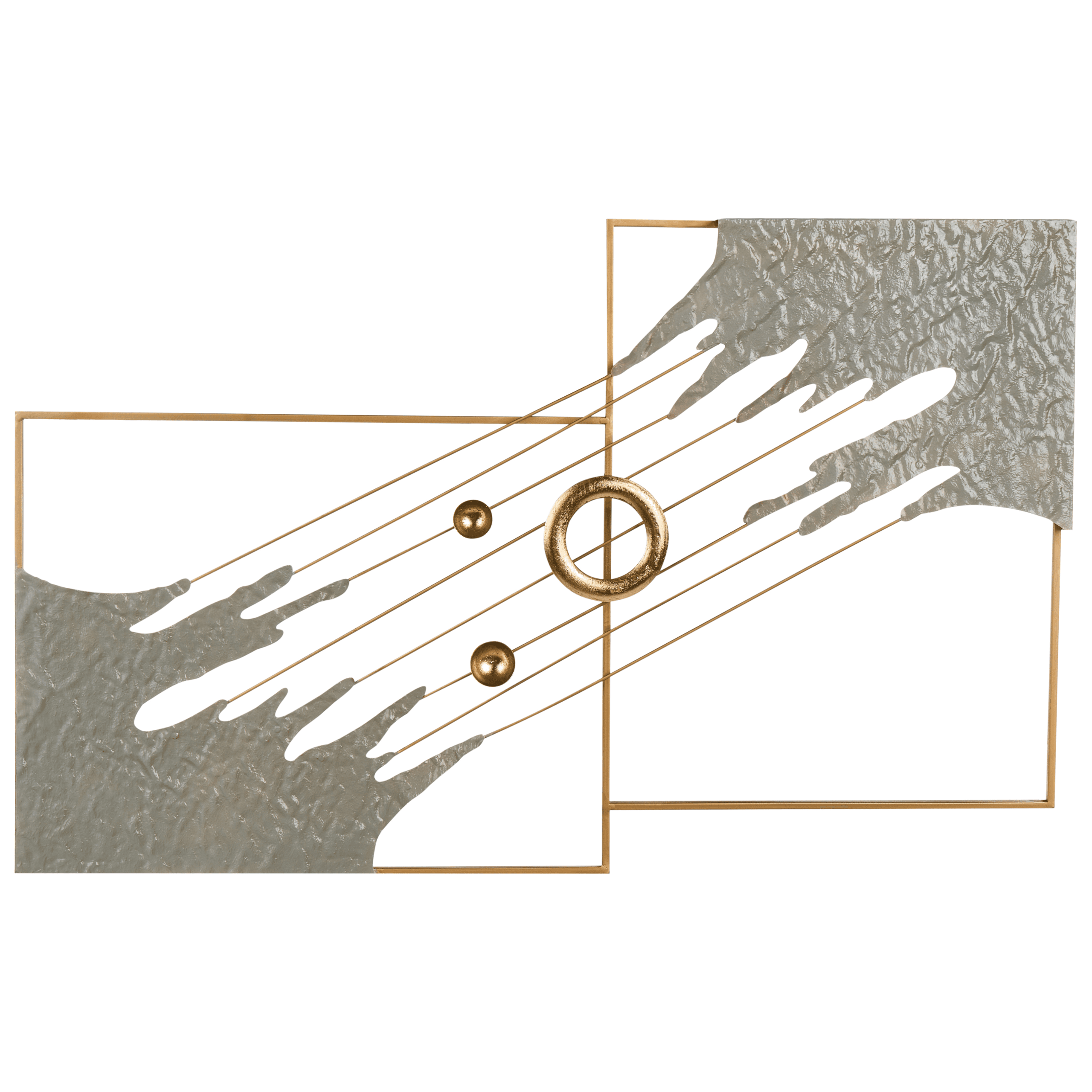 Seinäkoriste SKERRIES metalli 45 cm Harmaa