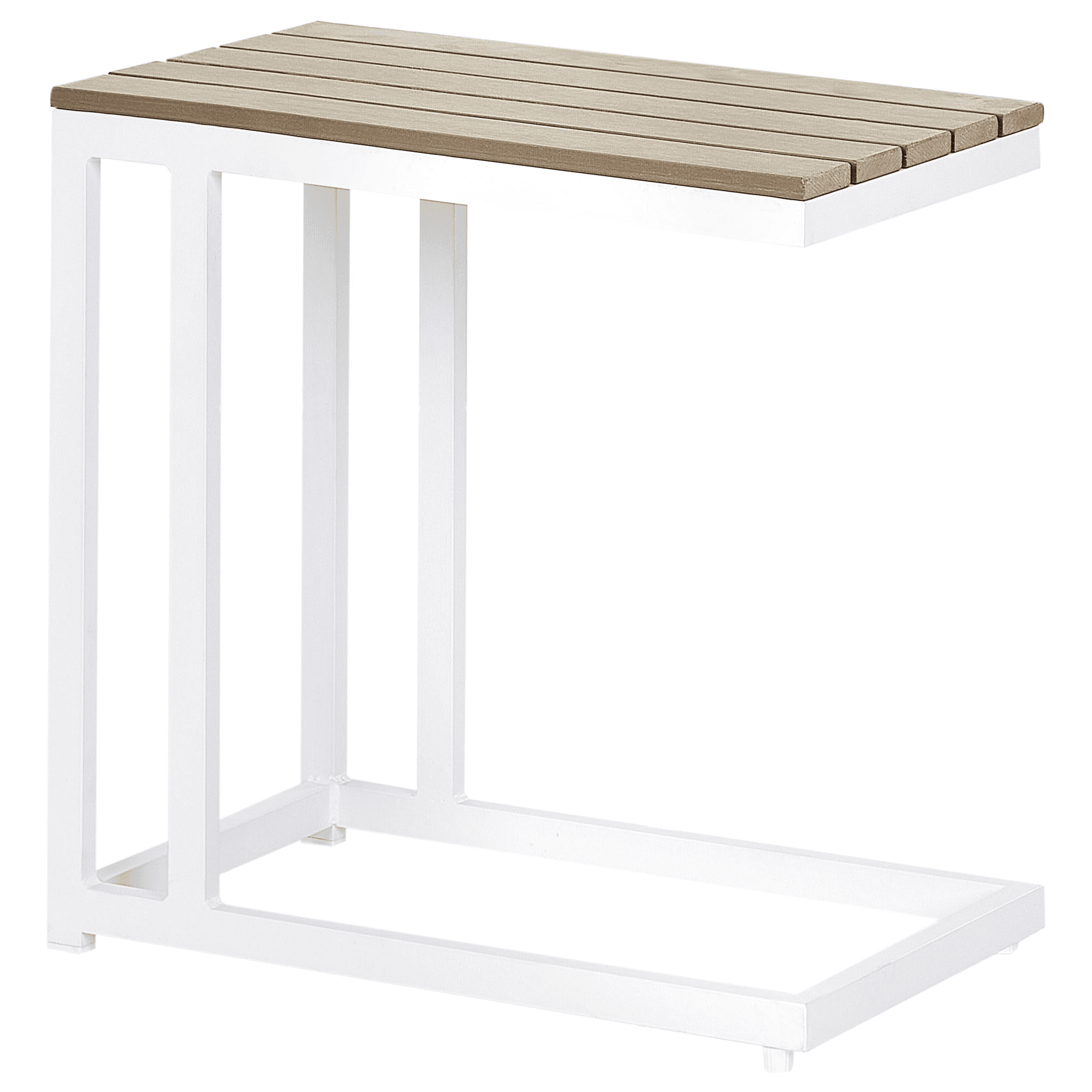 Ulkosivupöytä MESSINA 60 cm 35 cm Valkoinen