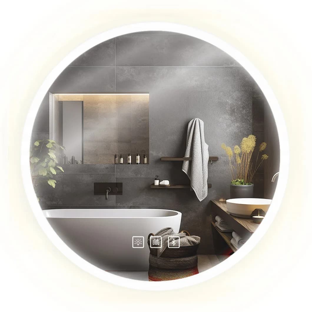 REA peili LED BLUETOOTH FFJ 80 Kromi, 2x80x80cm