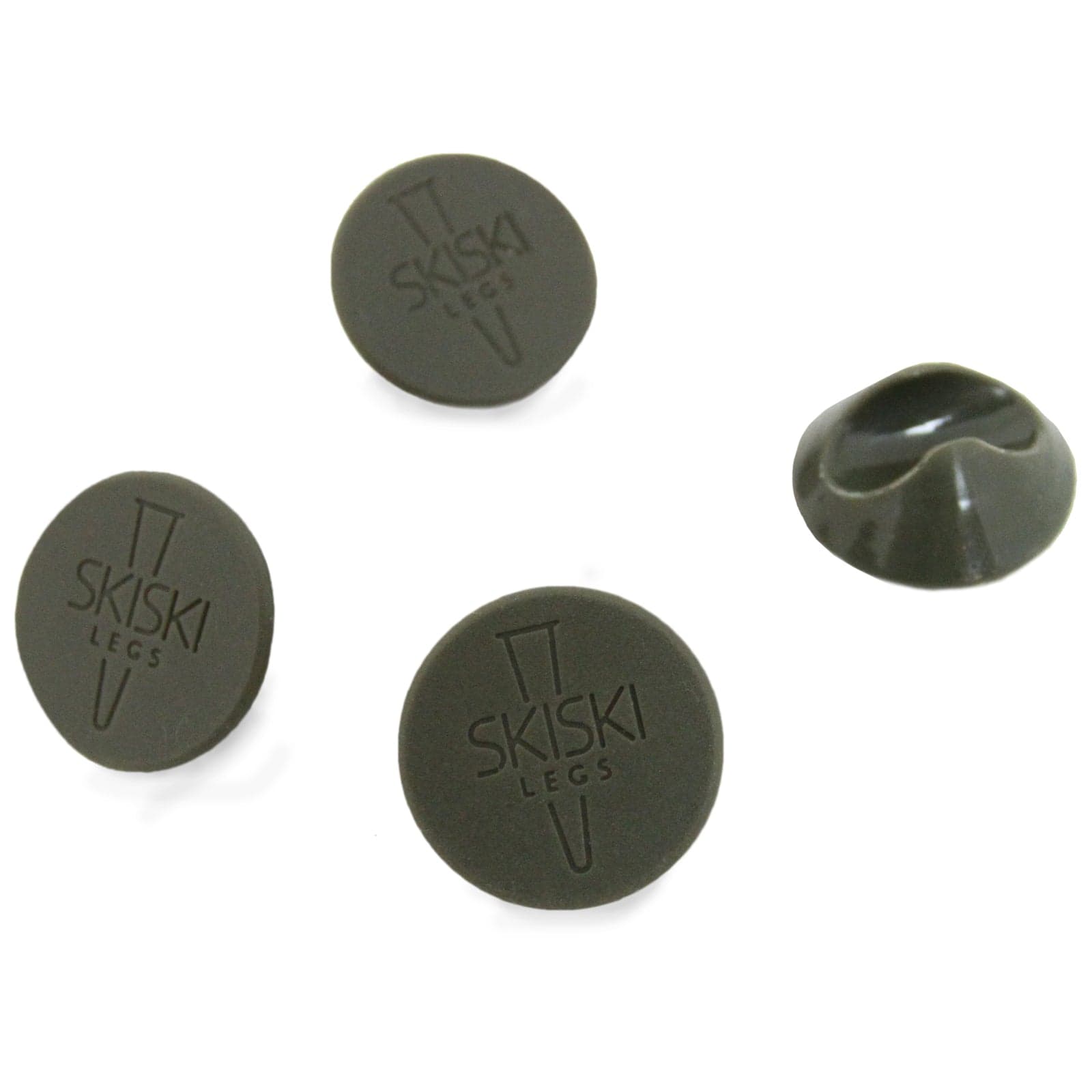 4 x harmaa 12 mm:n hiusneulajalkasuojapakkaus
