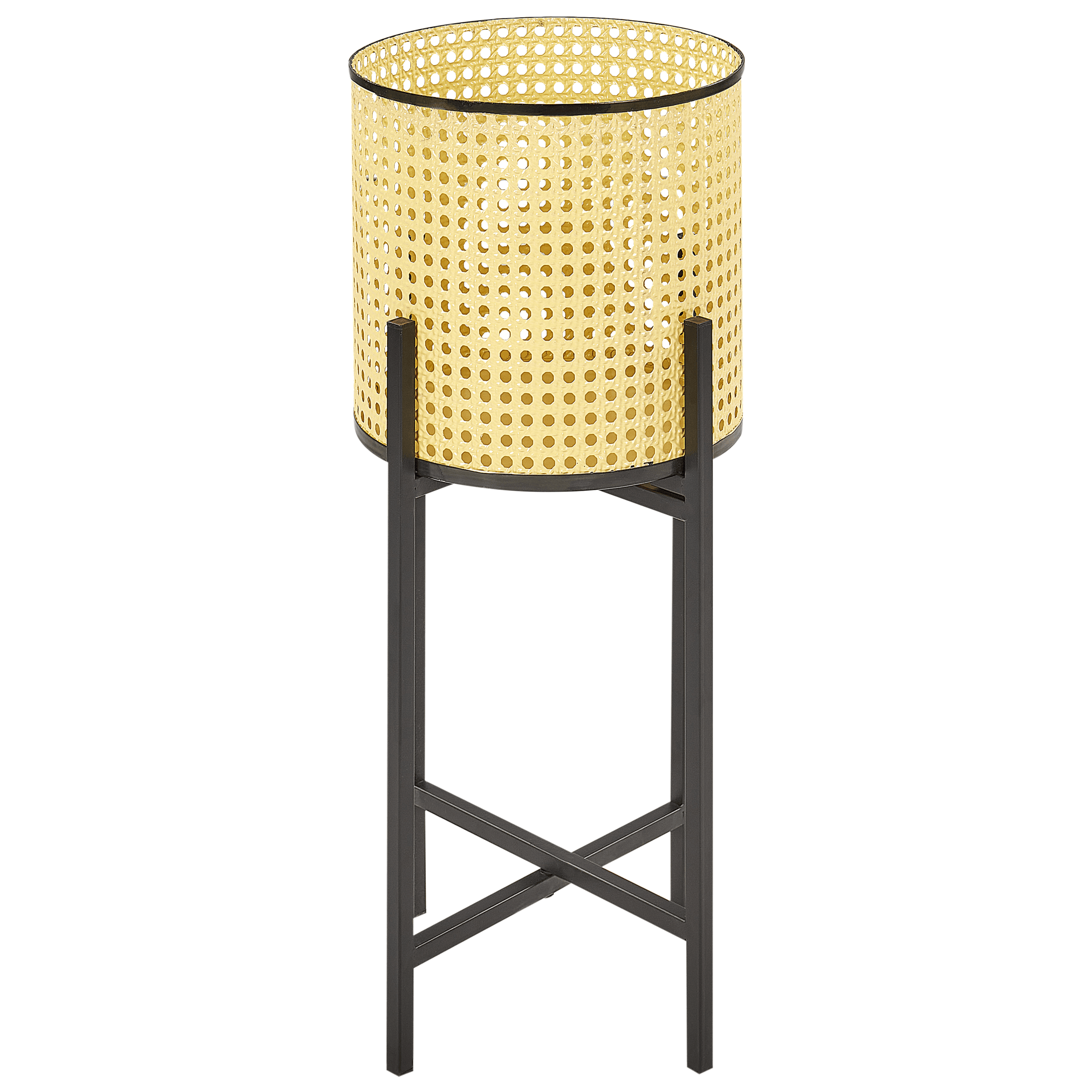 Korotettu kukkaruukku FALLOPIA metalli 25 cm Beige