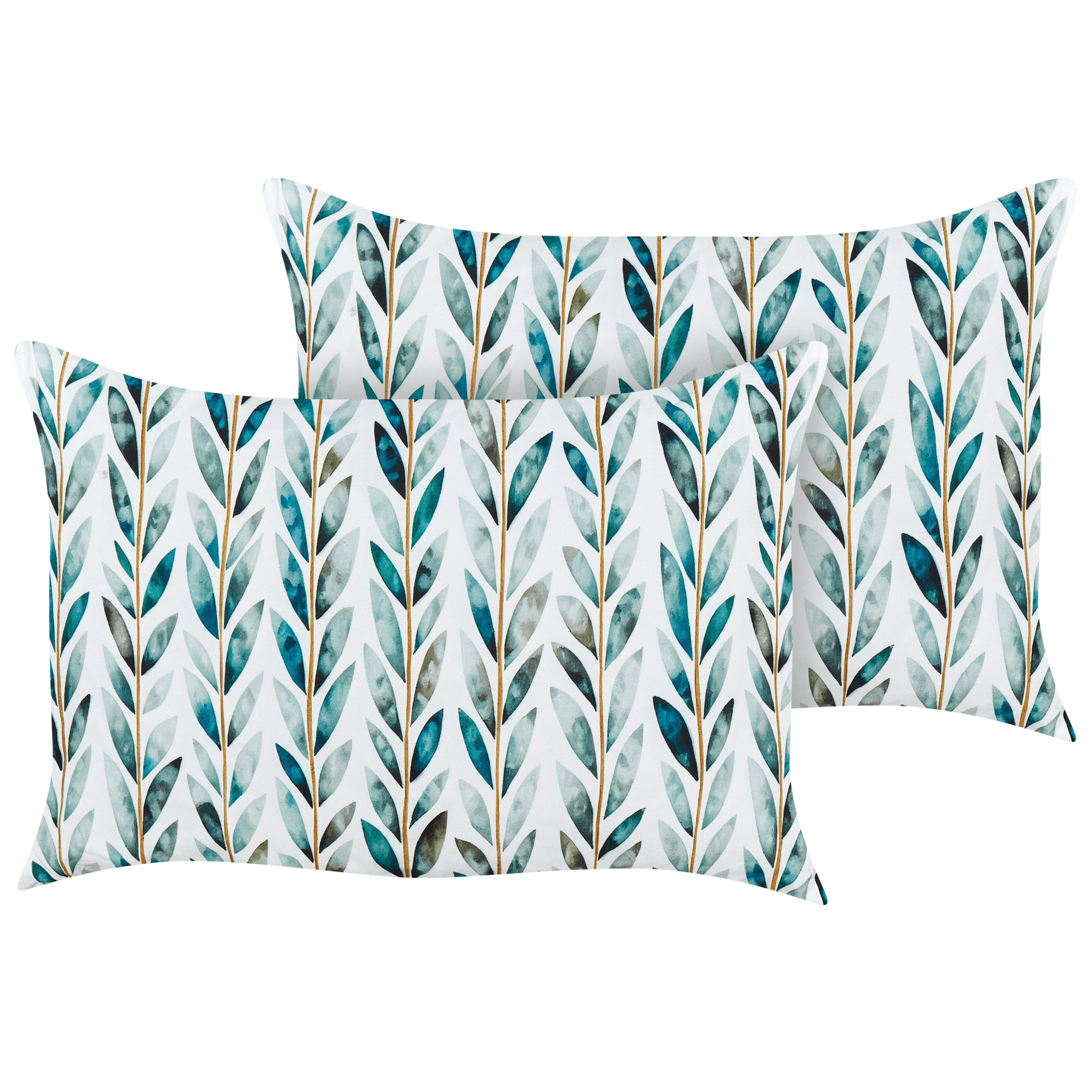 Ulkotyynysetti 2 kpl LOANO Kasvikuvio 40 x 60 cm Vihreä