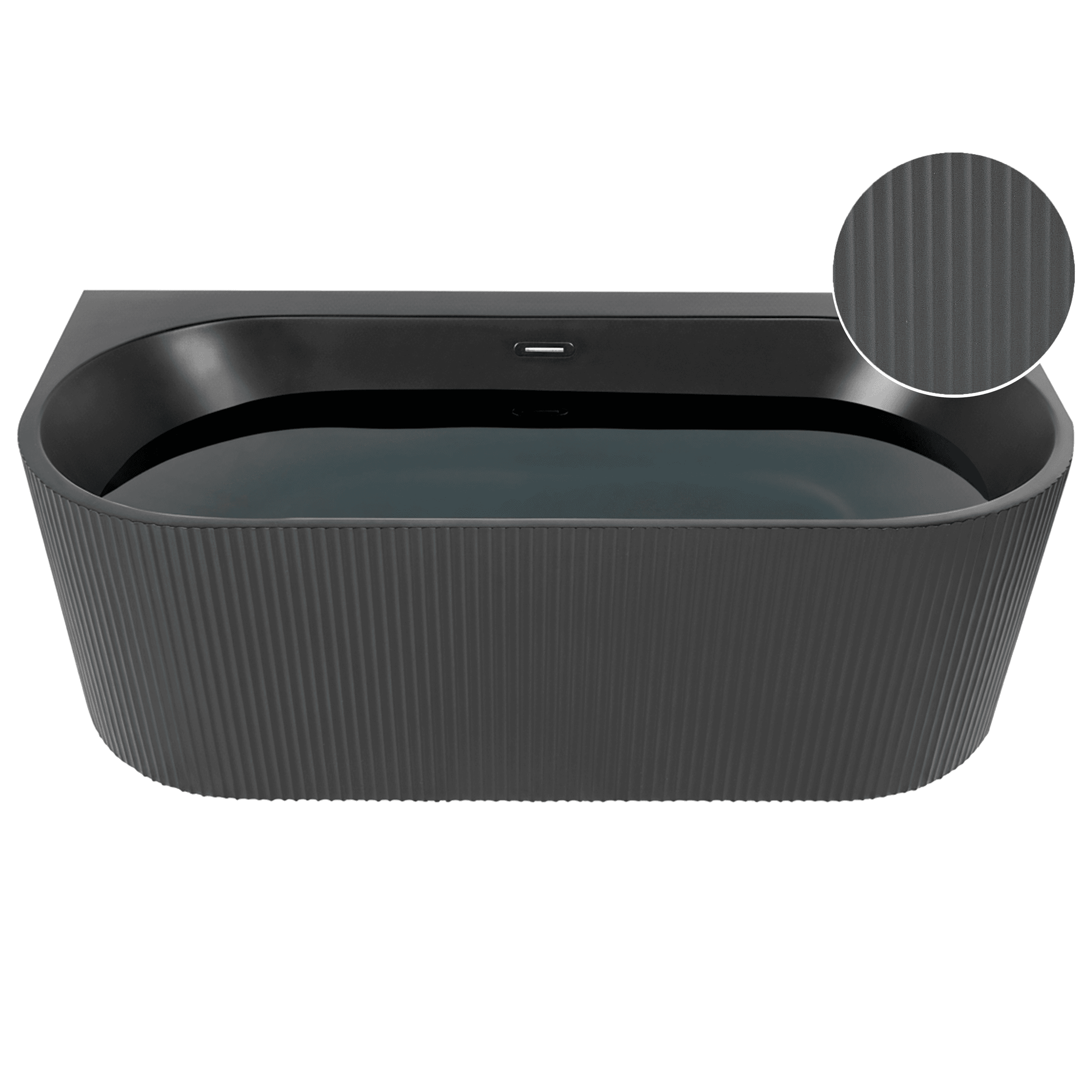 Kylpyamme GOCTA 170 x 80 cm Musta