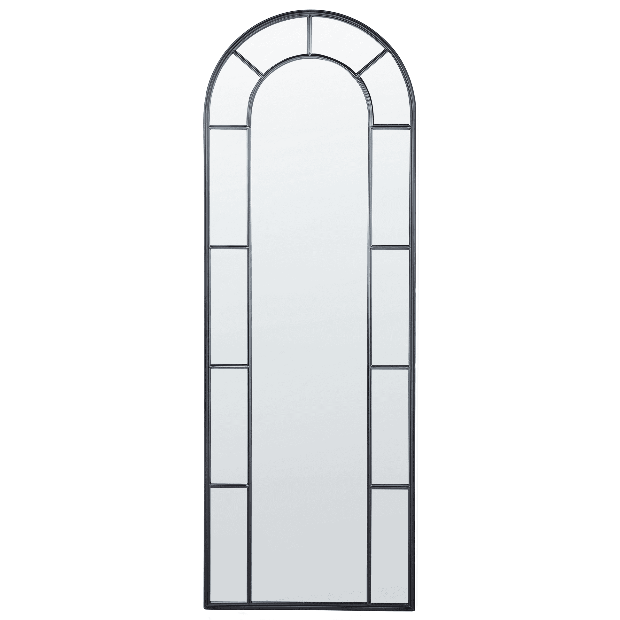 Seinäpeili CROSSES 60 cm 170 cm metalli Musta