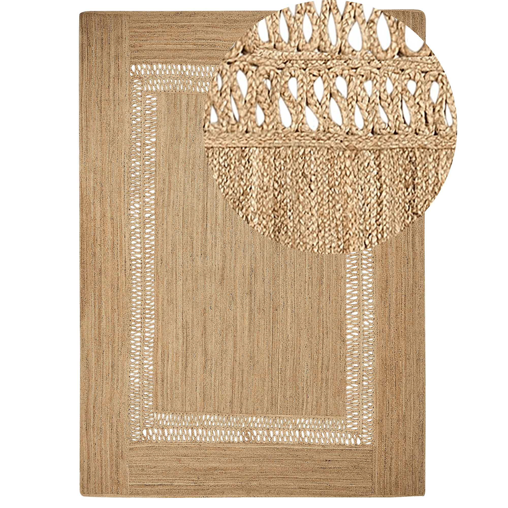 Matto YENIKOY Beige 160 x 230 cm juutti