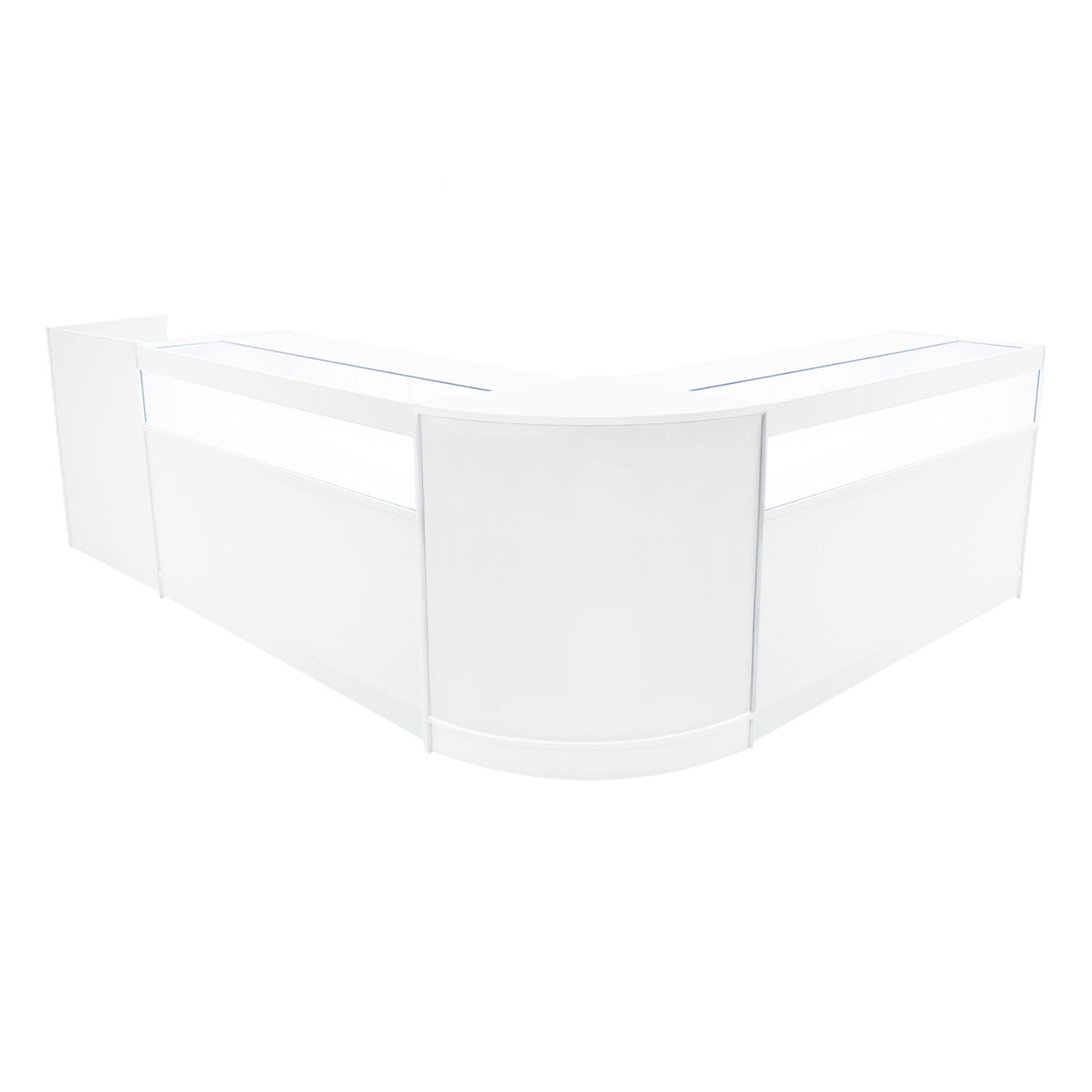 Luna LED-myymälätiskisarja CM60, TB60 ja 2 x B1500 - Valkoinen