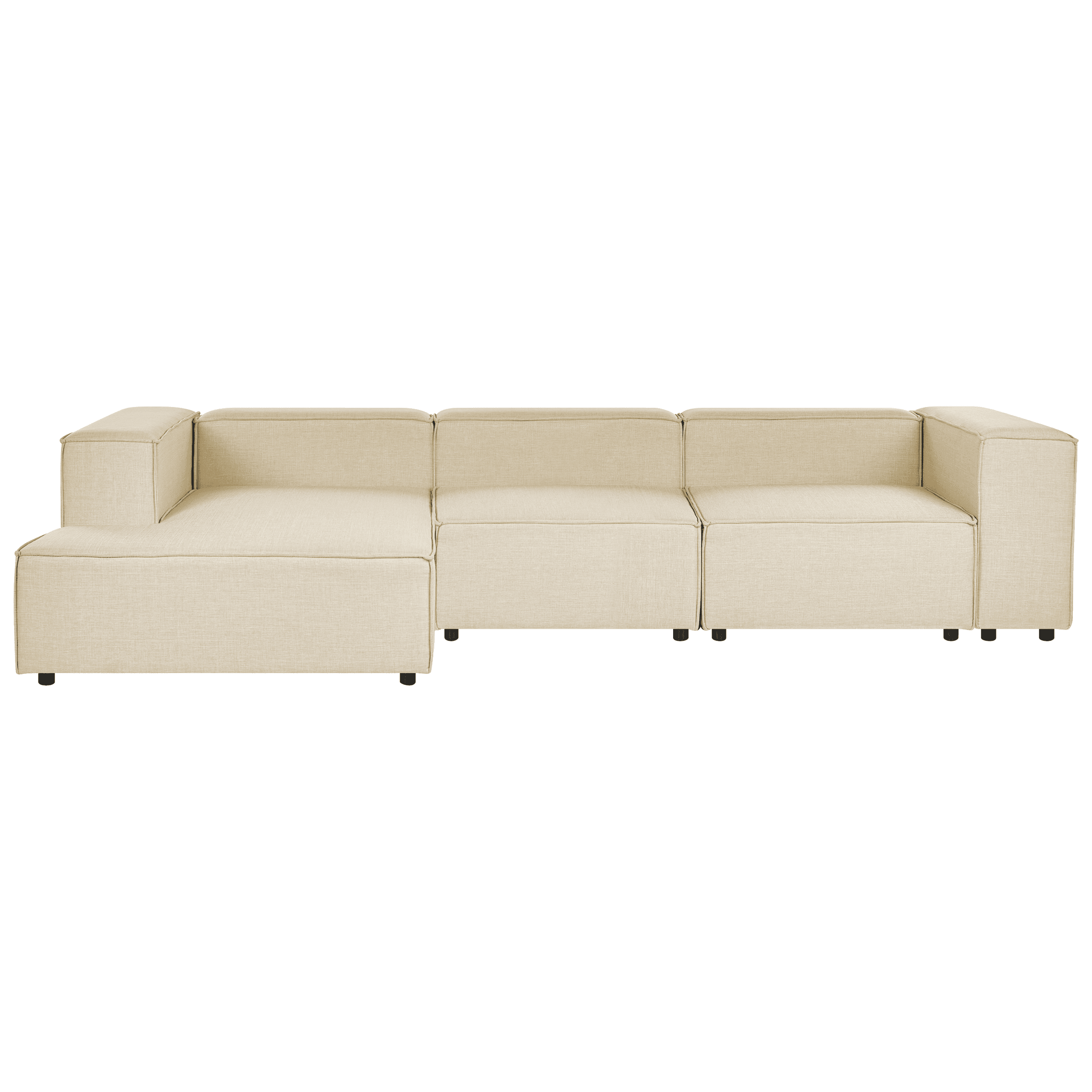 Moduulikulmasohva 3-istuttava APRICA keinopellava Beige Oikea