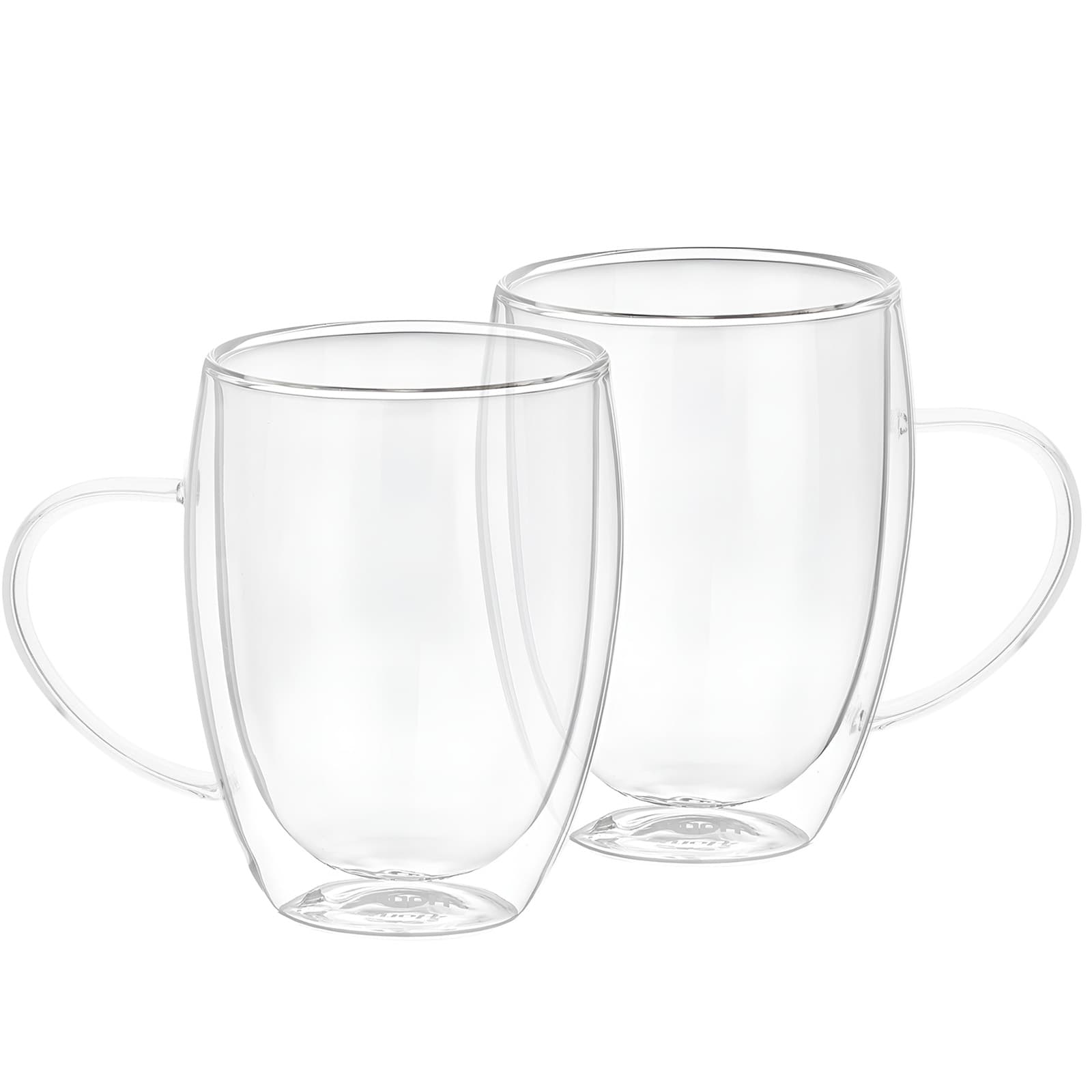 Erä 2 Lasia Kahva 350ml Borosilikaattilasi Kestävä