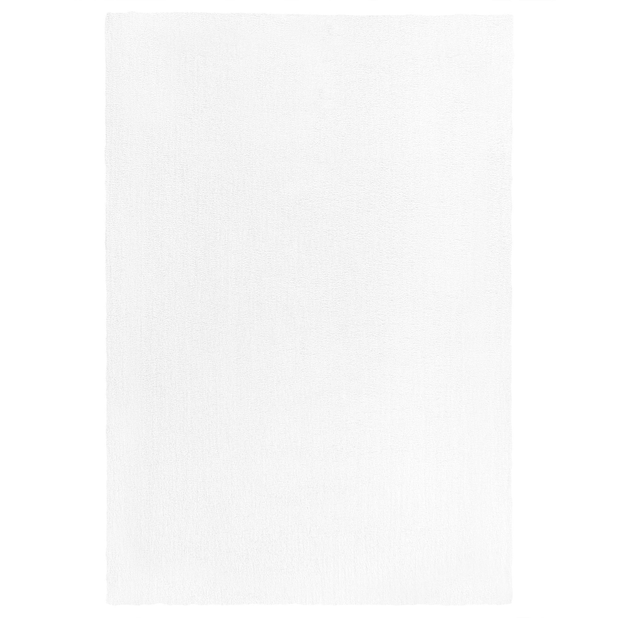 Korkeanukkainen matto DEMRE Valkoinen 140 x 200 cm