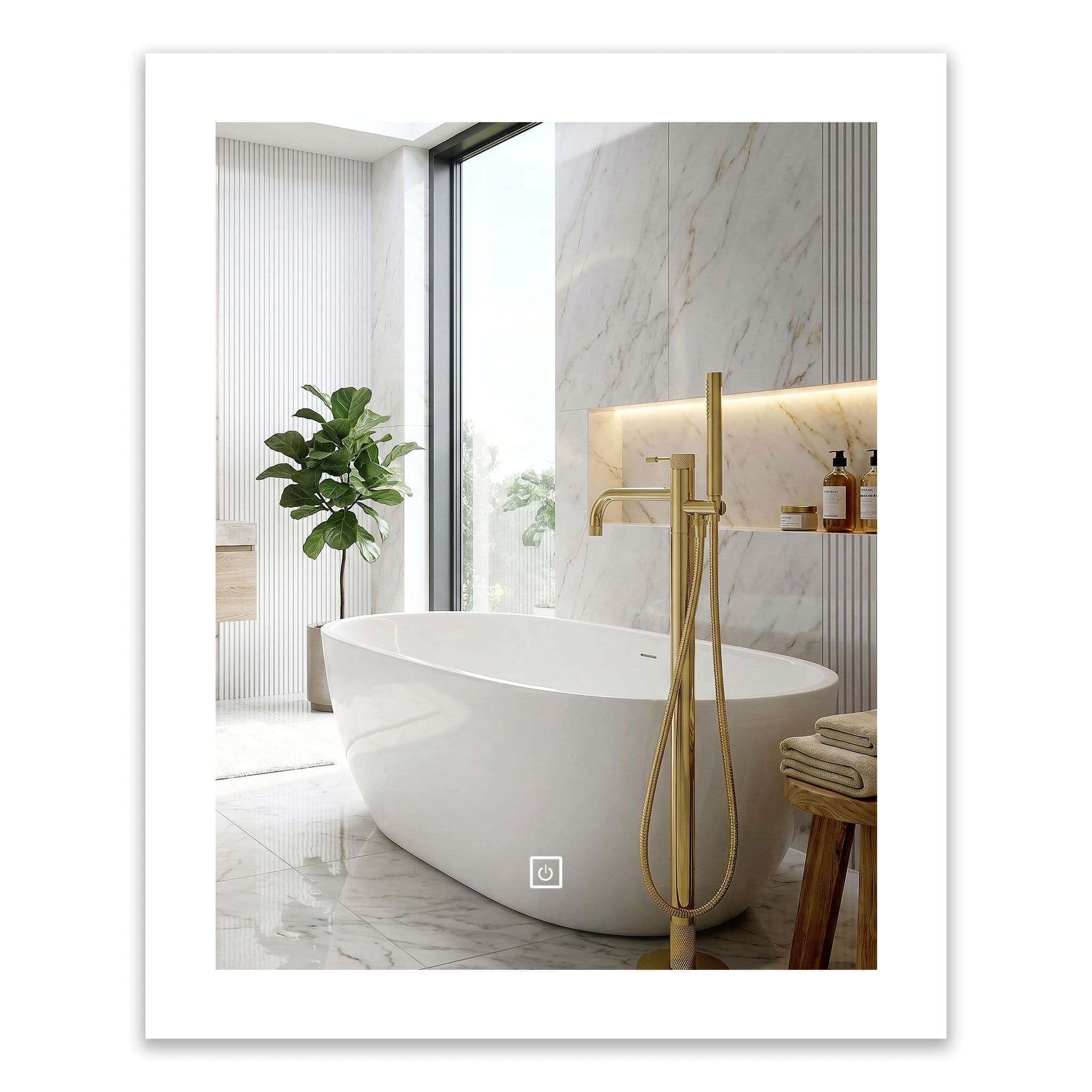 TOOLIGHT Peili Sab-3426 60X60 Led Läpinäkyvä, 2X60X80Cm