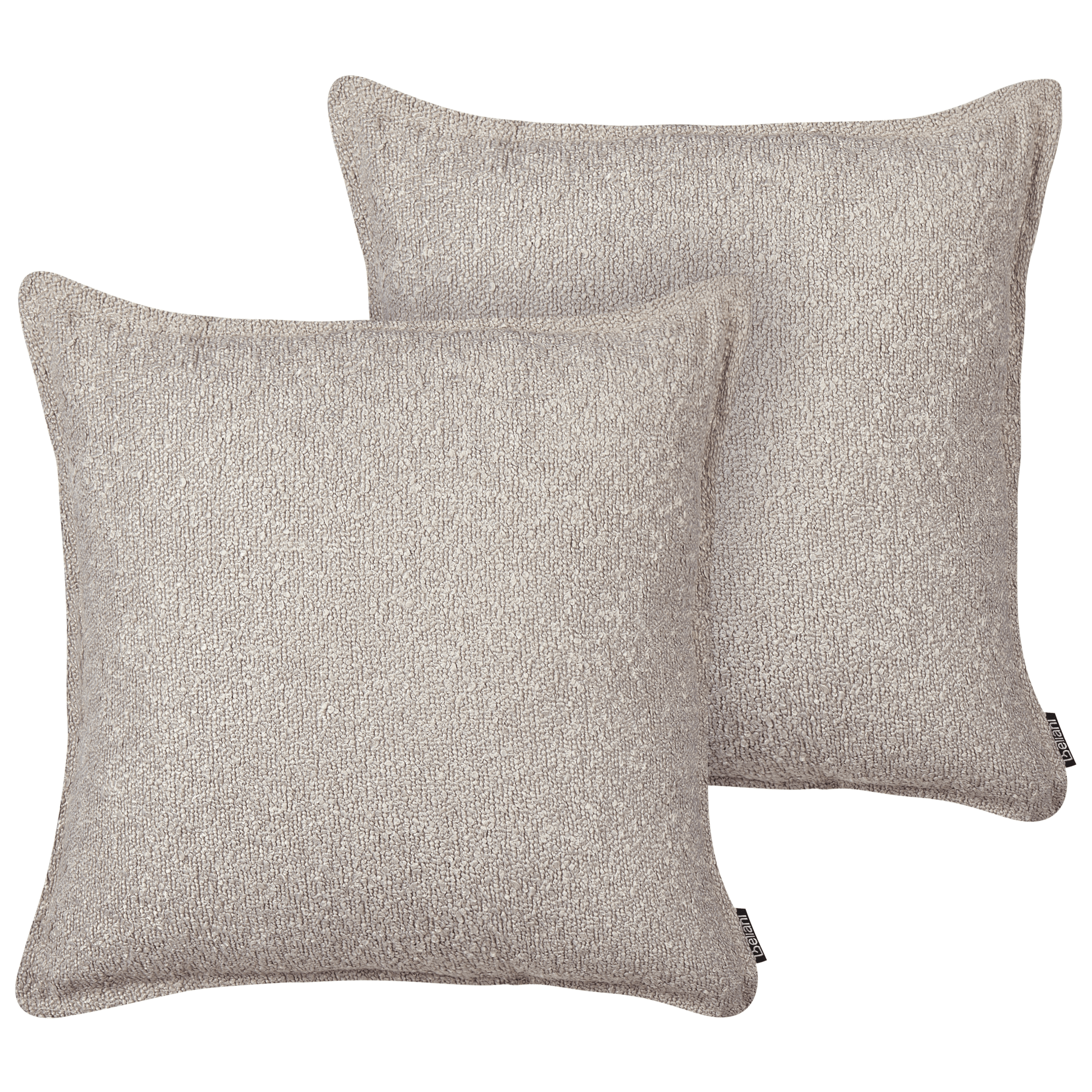 Koristetyynysetti 2 kpl SENECIA buklee 45 x 45 cm Beige Hillitty