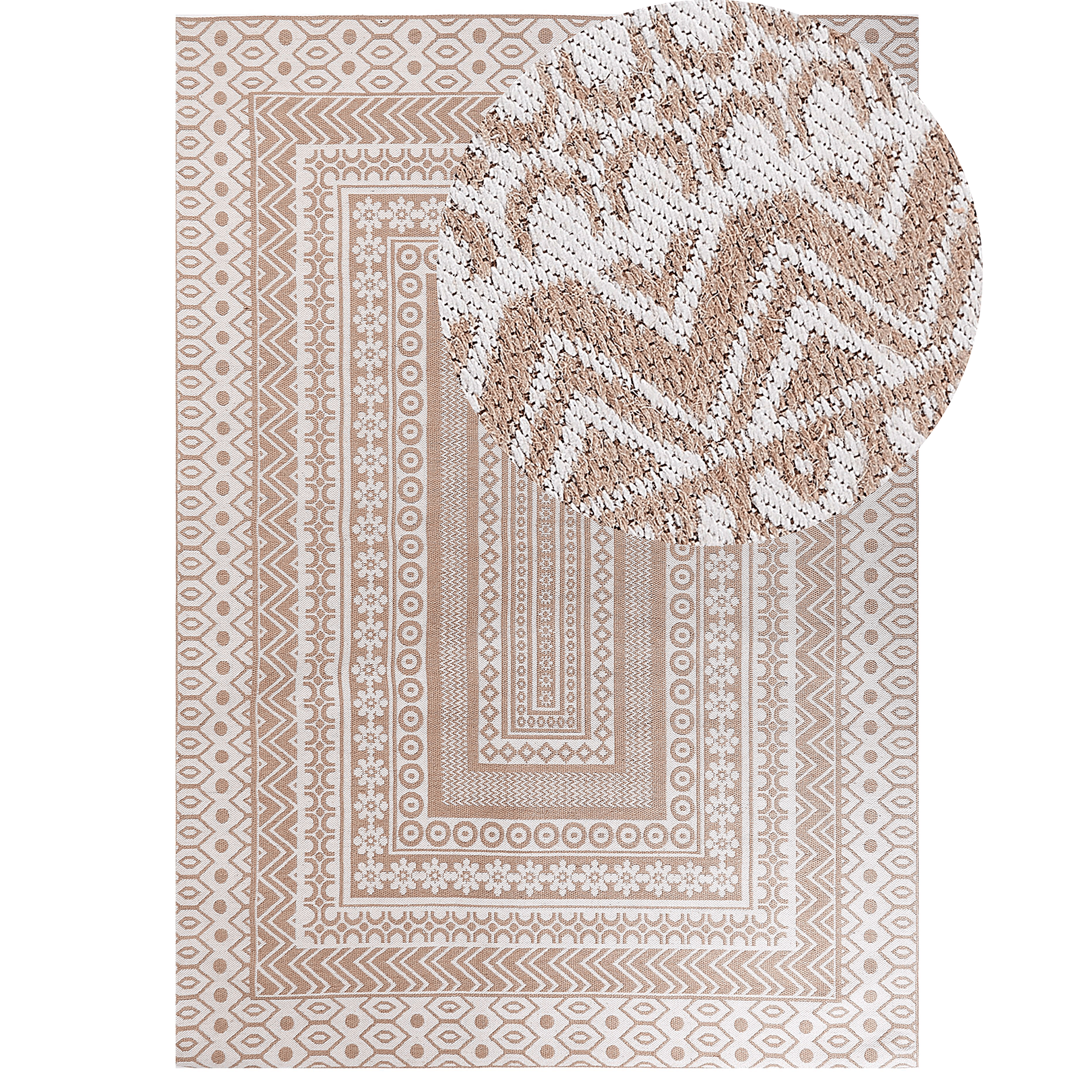 Matto BAGLAR Valkoinen 160 x 230 cm juutti