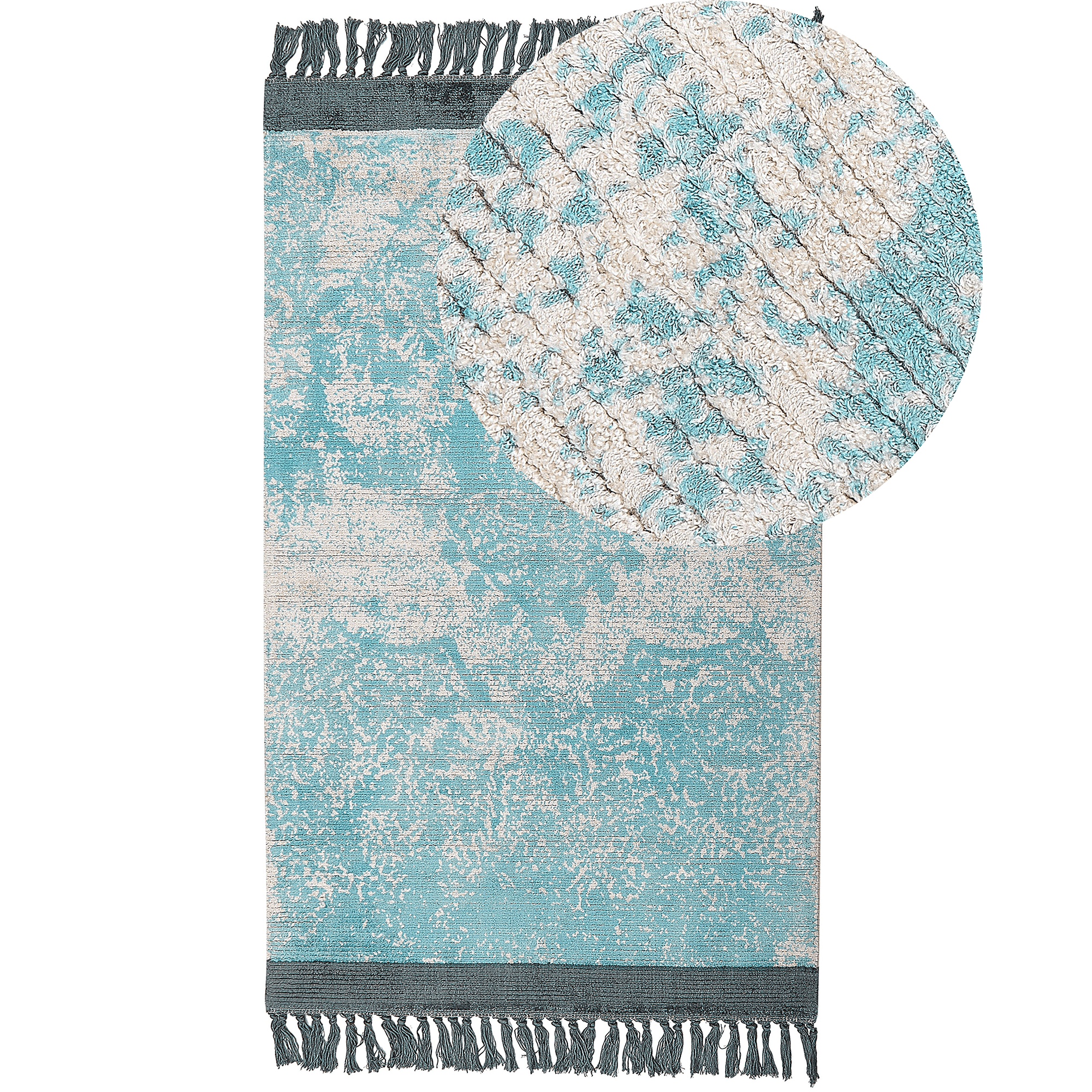 Matto AKARSU Sininen 80 x 150 cm viskoosi